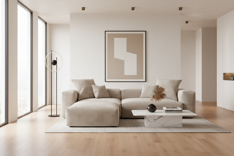 Inovo Modular Corduroy Sectional Sofa