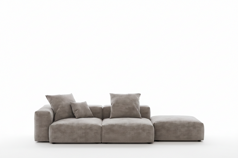 Inovo Modular Corduroy Sectional Sofa