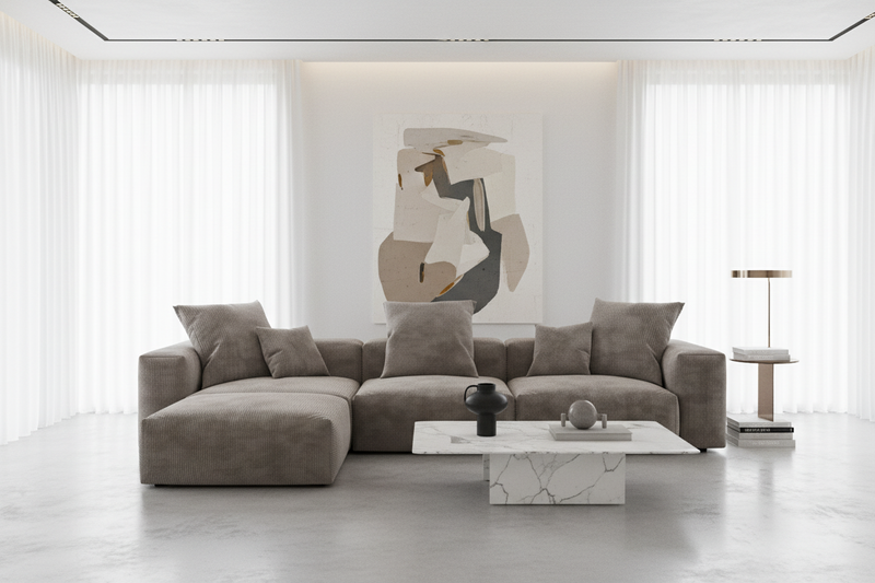 Inovo Modular Corduroy Sectional Sofa