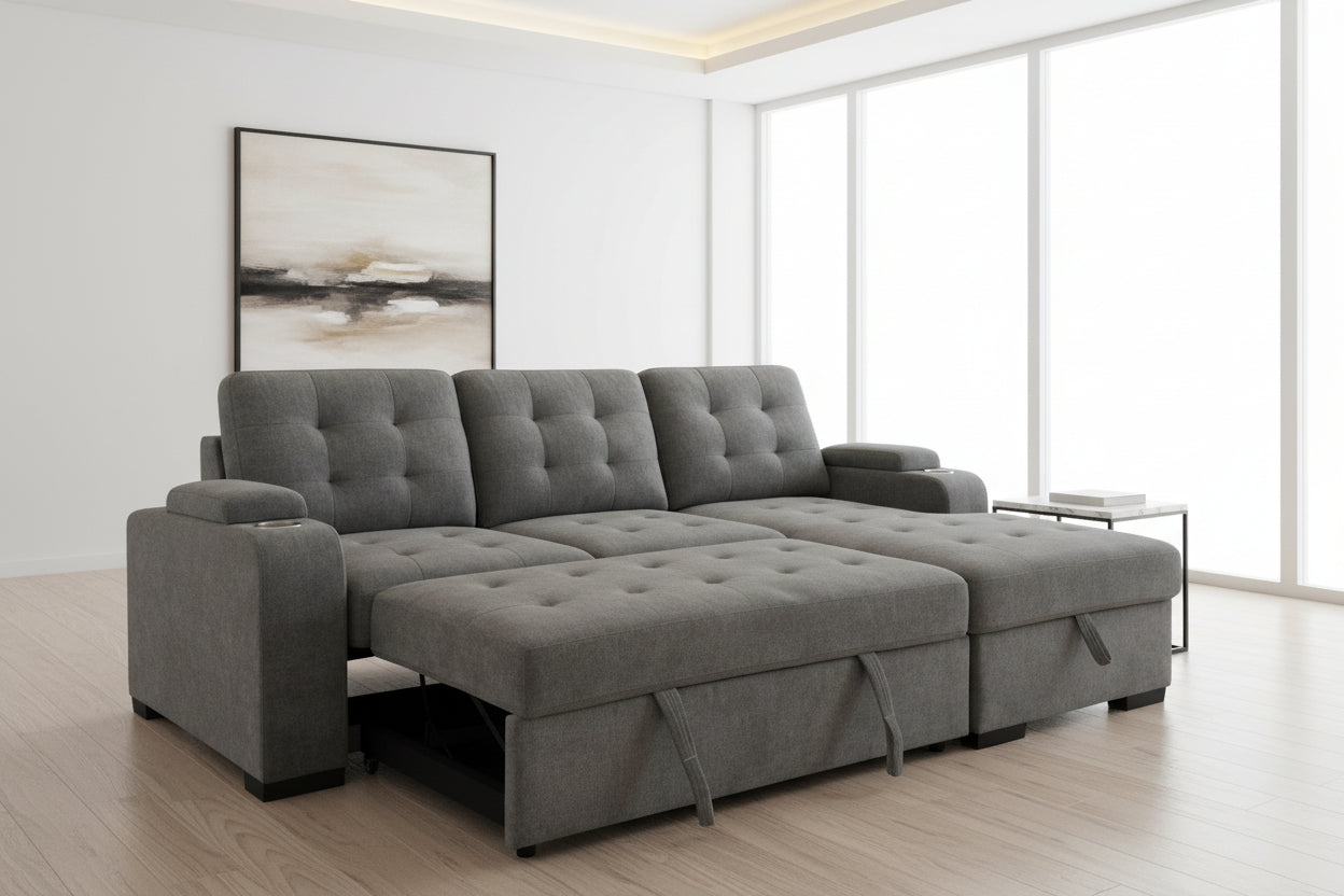 IF-9051 RHF Sofa Bed Sectional