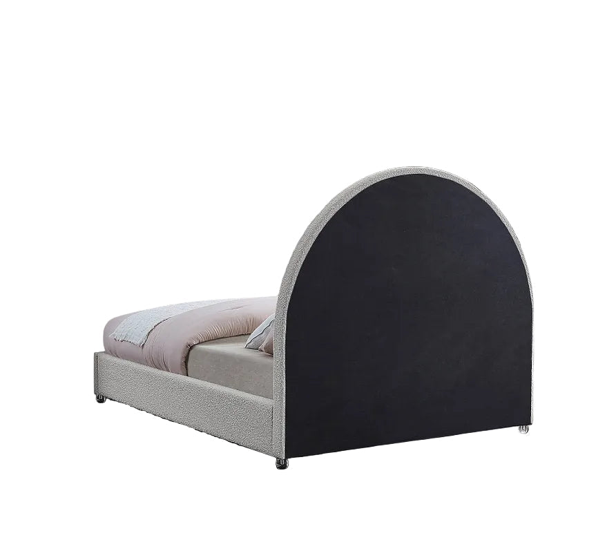 IF-5205 – Creme Boucle Upholstered Bed
