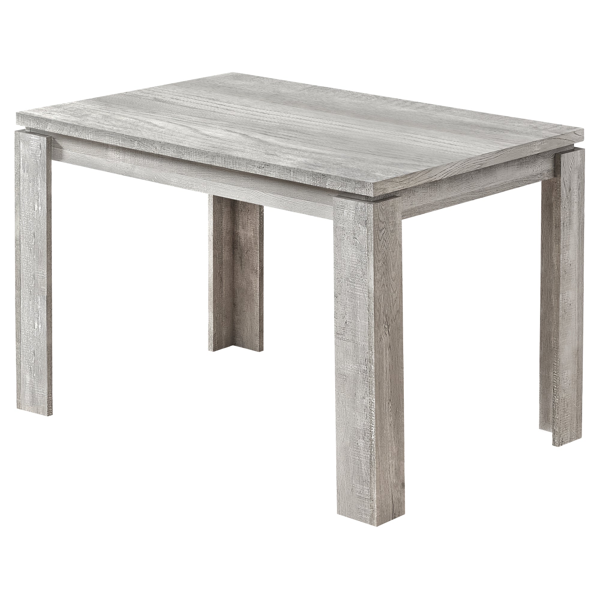 DINING TABLE - 32"X 48" / GREY RECLAIMED WOOD-LOOK