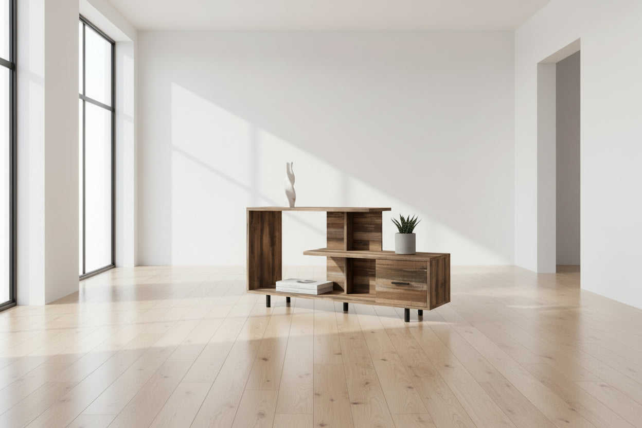 TV STAND - 48"L / BROWN RECLAIMED / 1 DRAWER