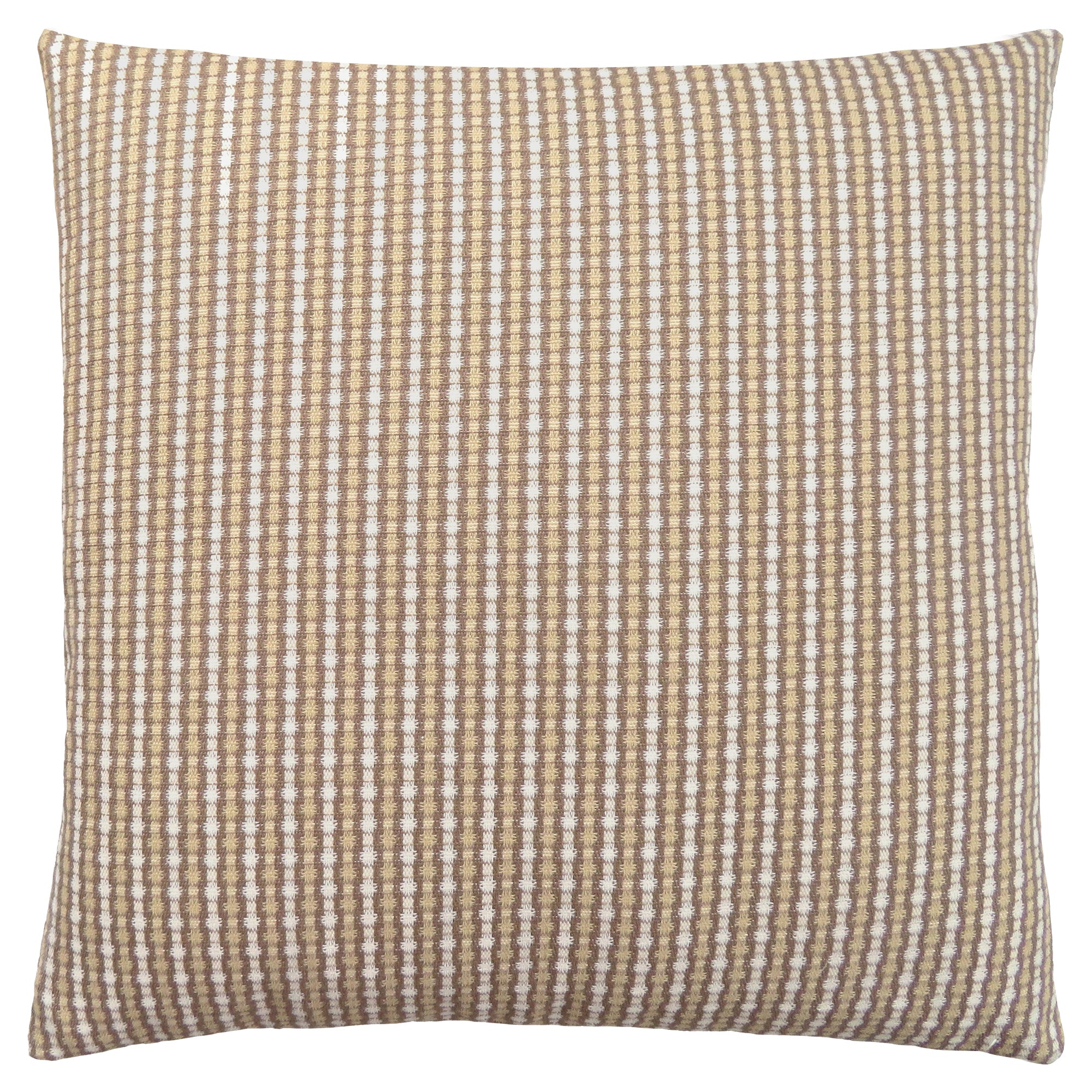 COUSSIN - 18"X 18" / POIS ABSTRAITS TAUPE CLAIR / FONCÉ / 1PC