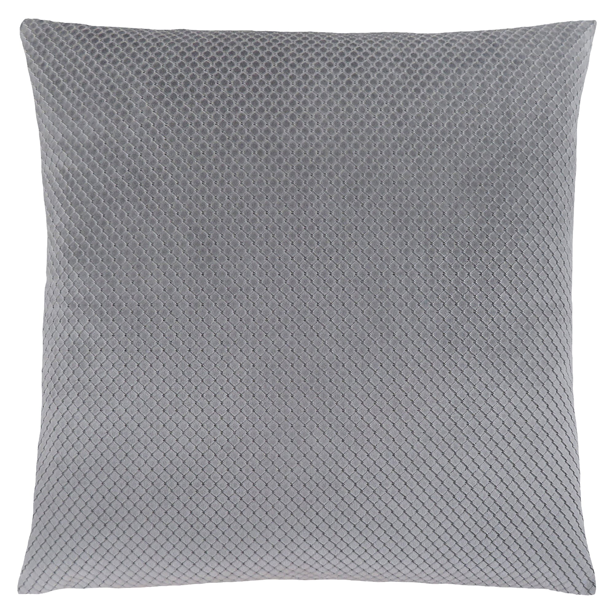 COUSSIN - 18"X 18" / VELOURS DIAMANT ARGENTÉ / 1PC
