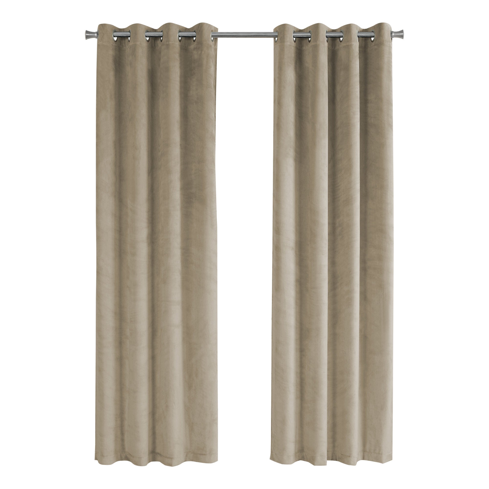 Lot de 2 Rideaux a oeillets petite hauteur 140 x 180 cm 100% coton