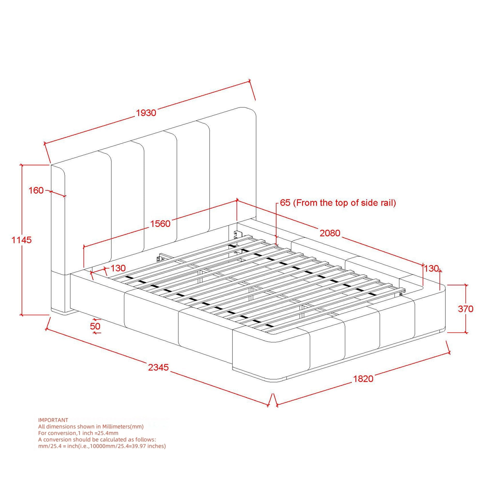 Lit plateforme Harrod 