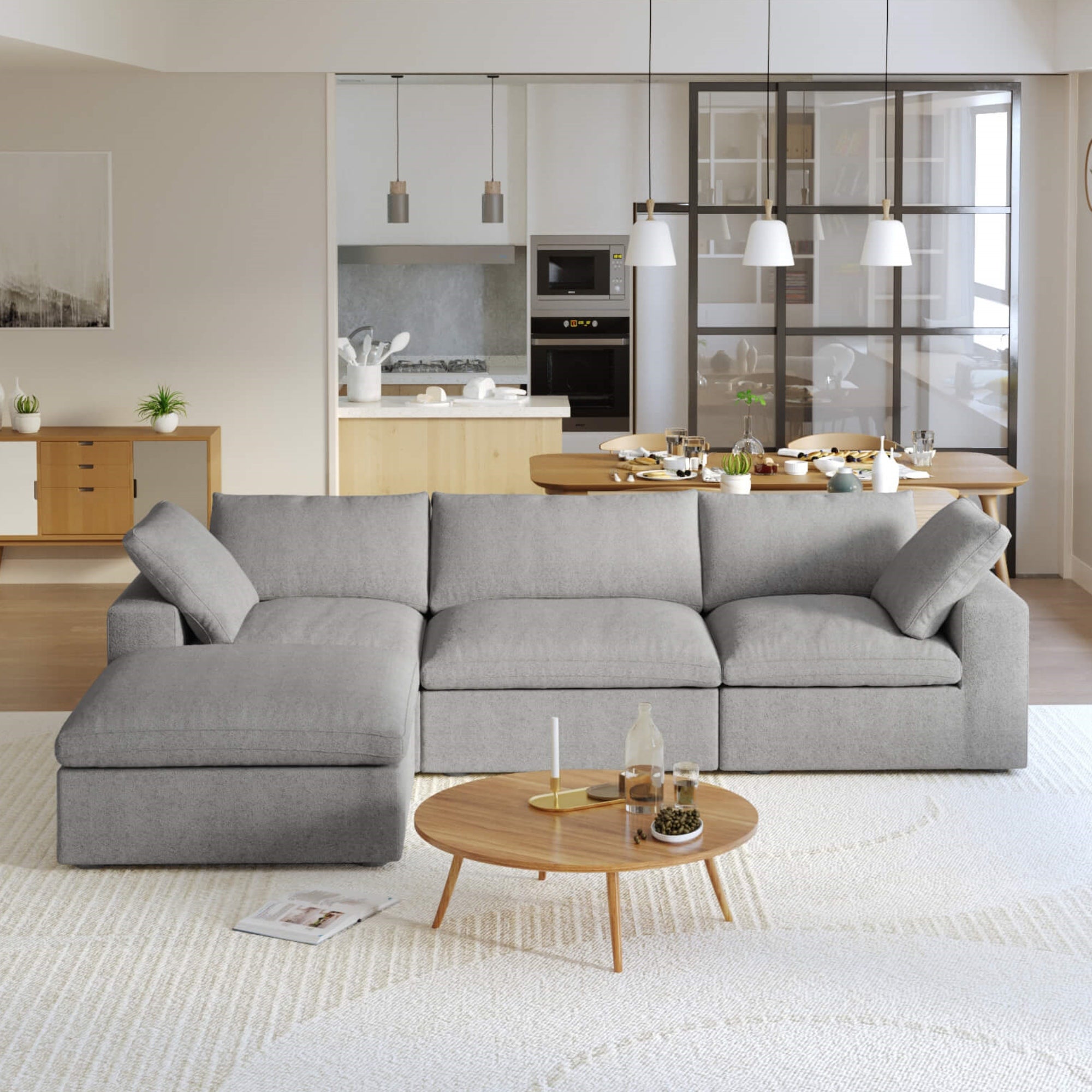 Zen Sky Cloud Sectional Sofa