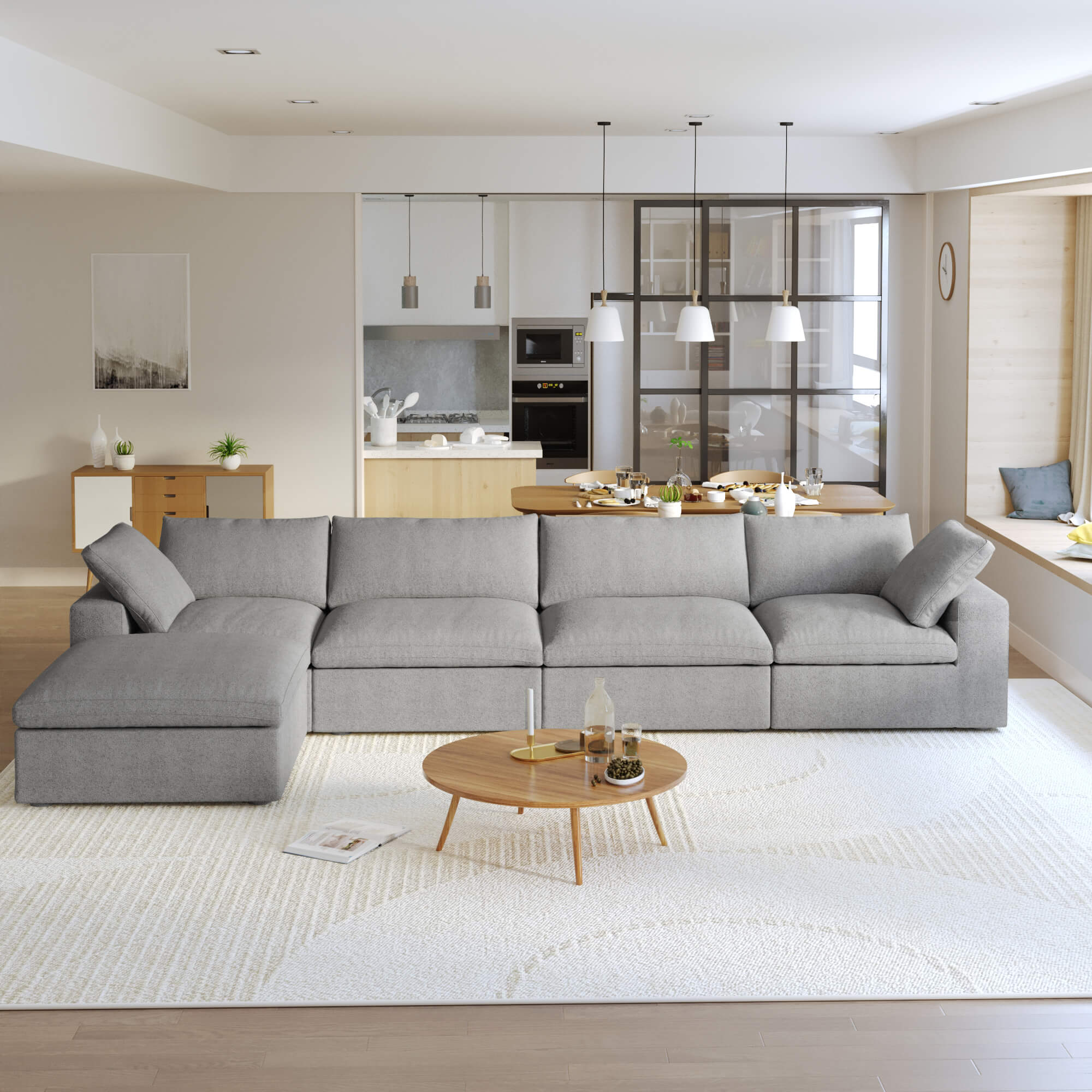 Zen Sky Cloud Sectional Sofa