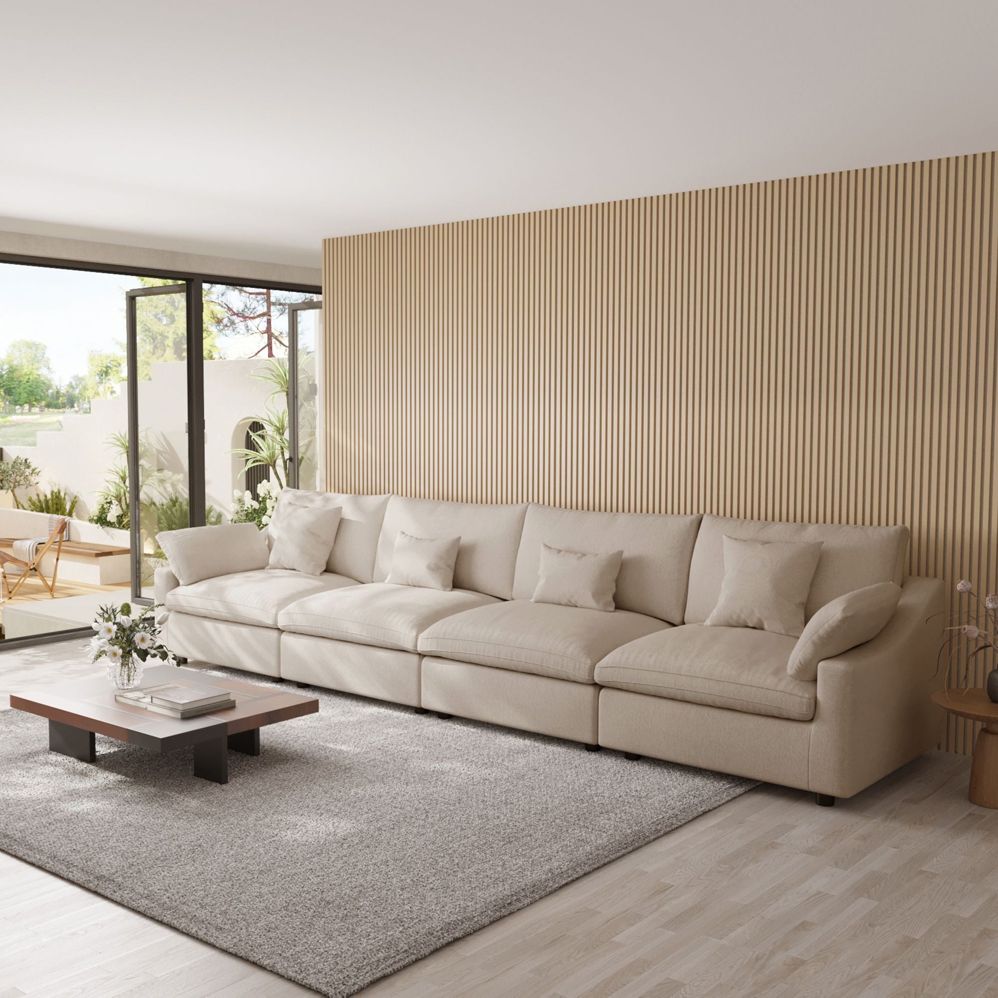 Sky Cloud Slope Sectional Sofa