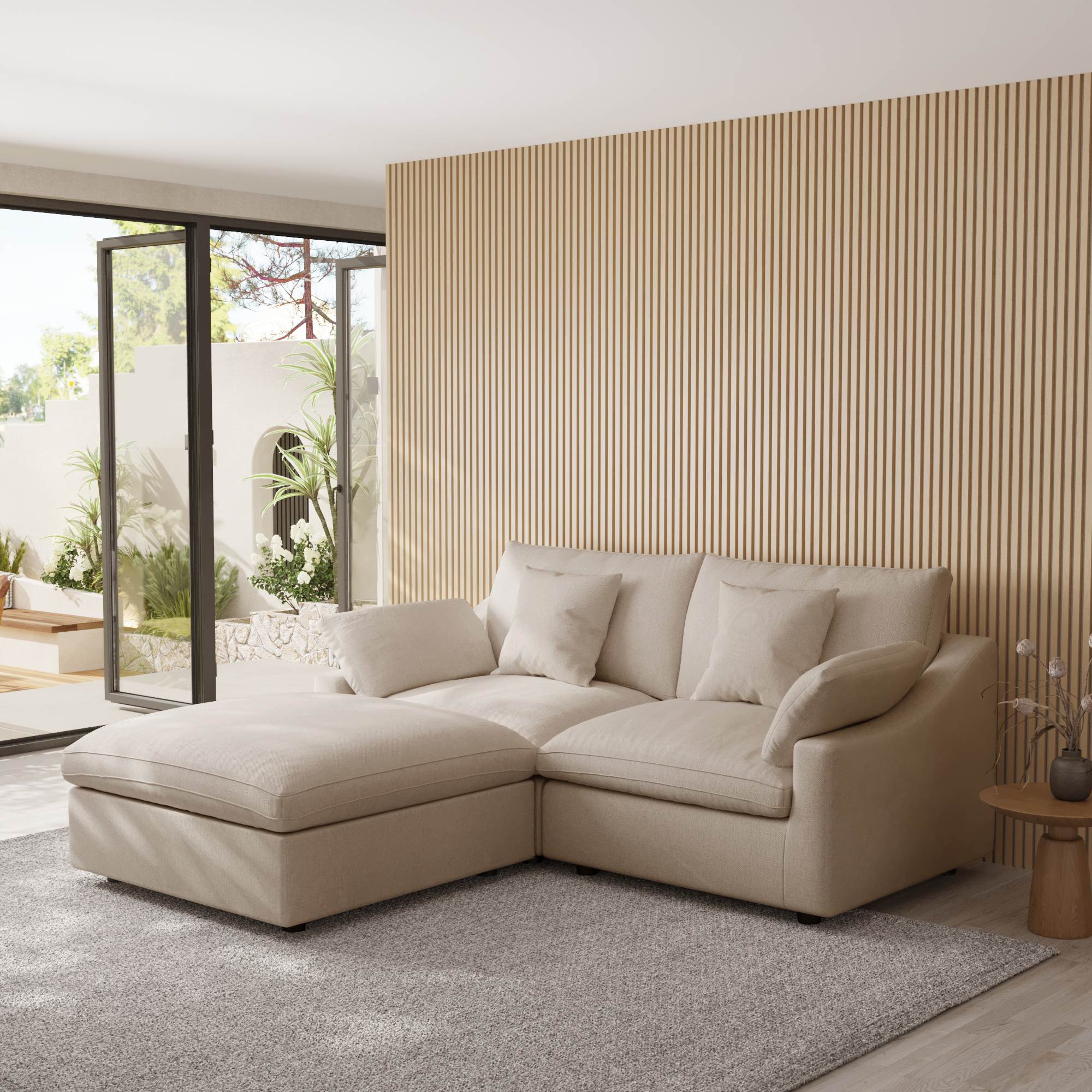 Sky Cloud Slope Sectional Sofa