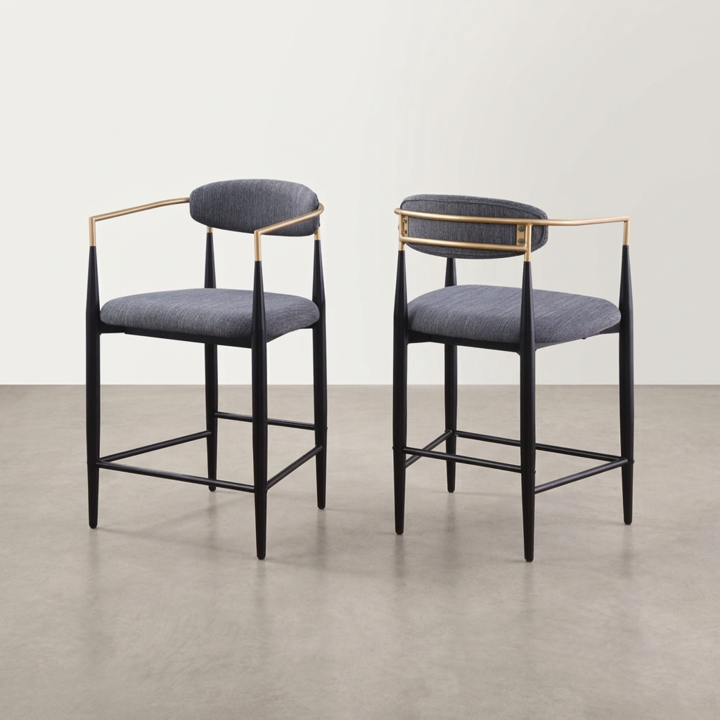 Tabouret de bar Mykos - Lot de 2 