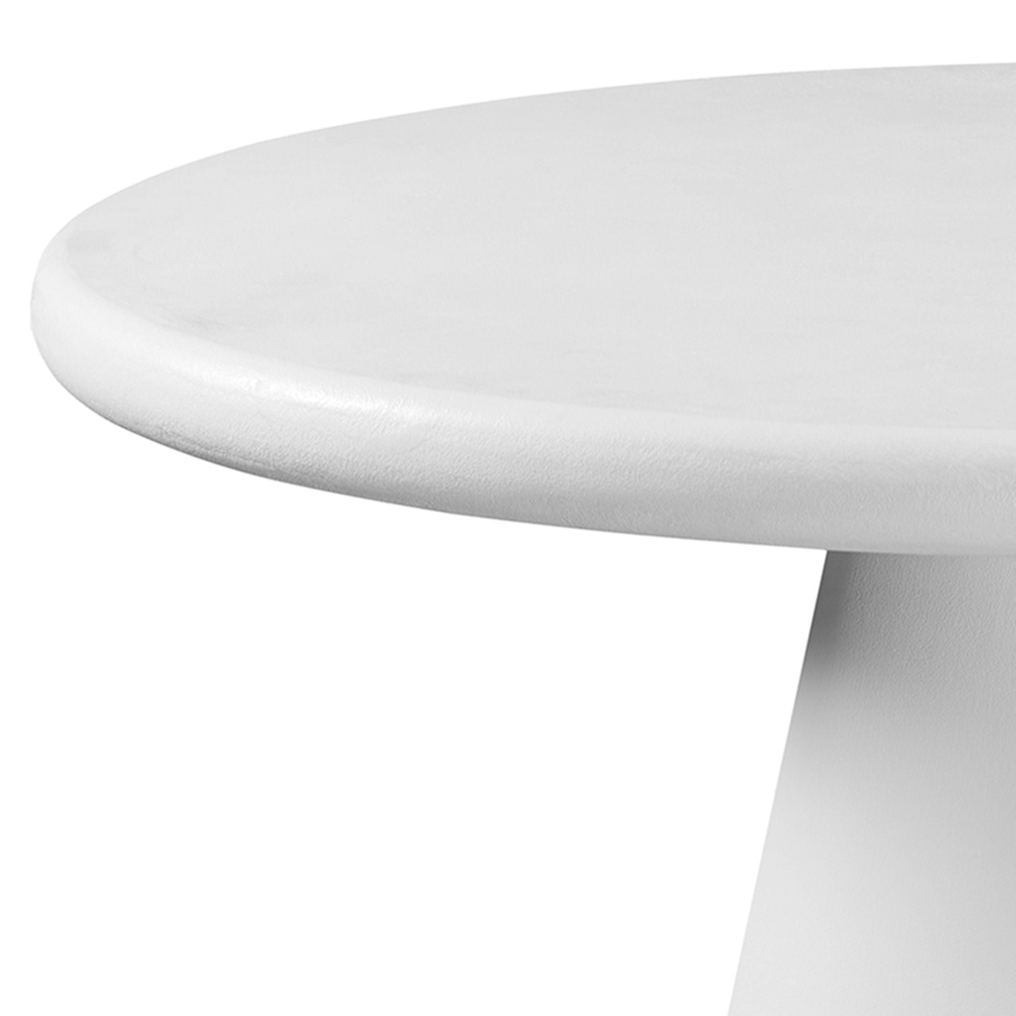 Galio Round Dining Table in White