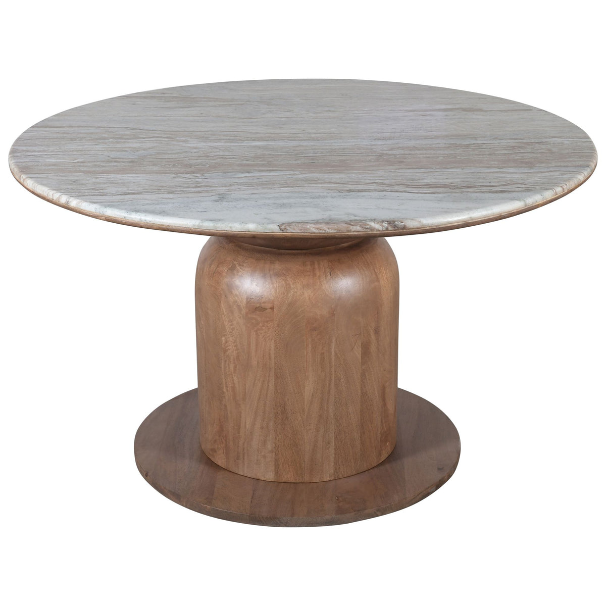Martina Round Dining Table, 50" in Walnut
