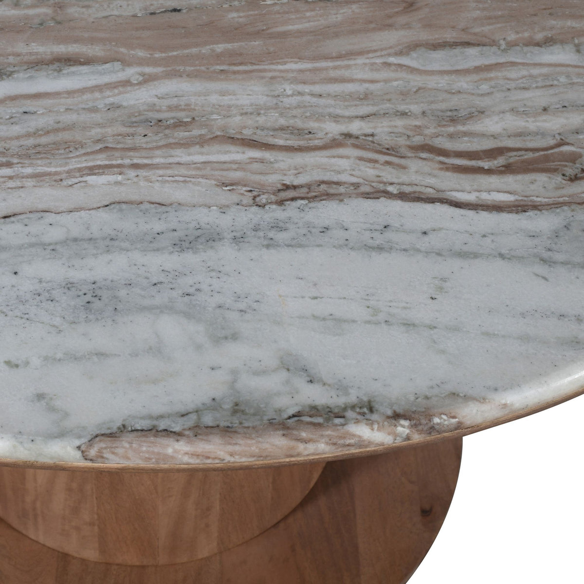 Martina Round Dining Table, 50" in Walnut