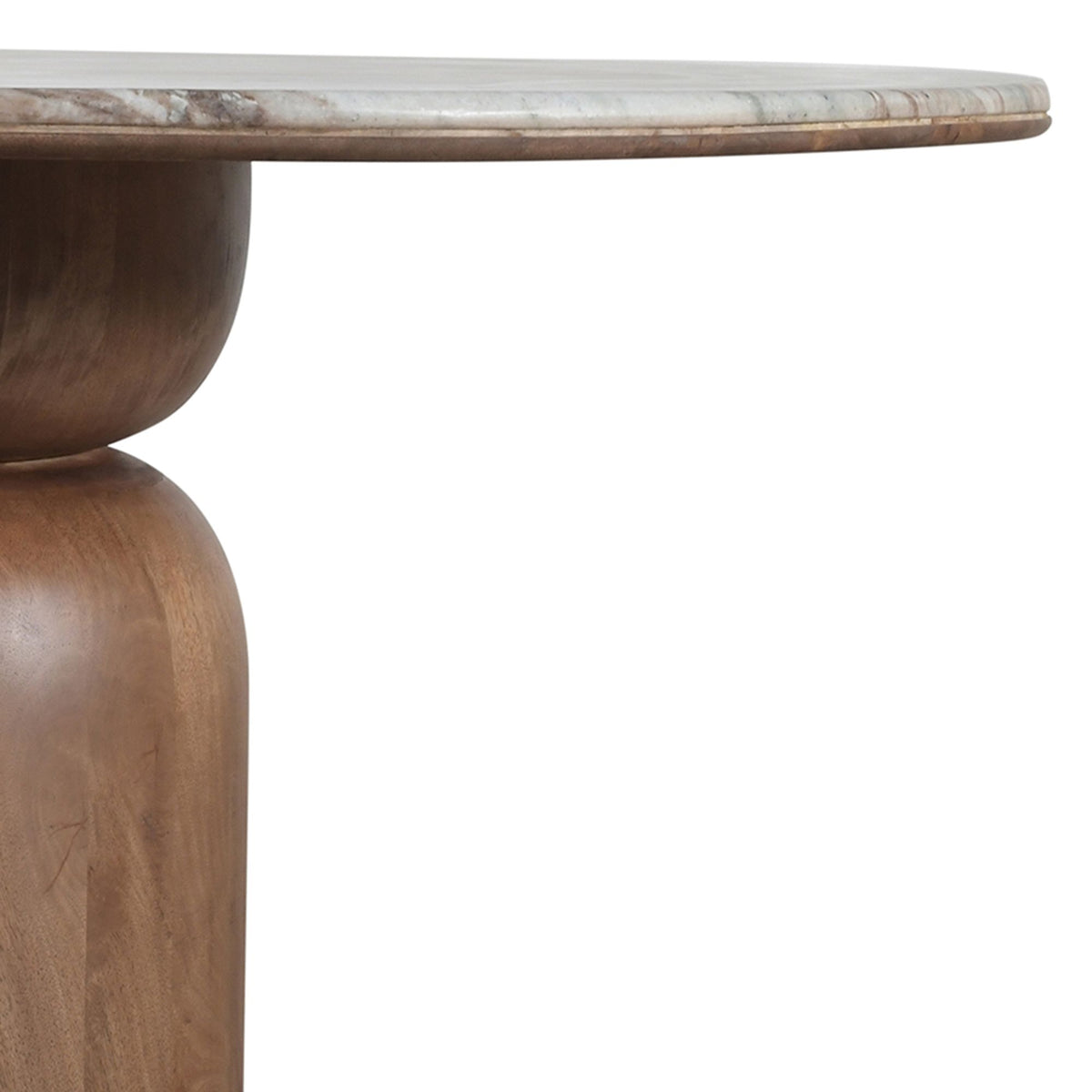 Martina Round Dining Table, 50" in Walnut