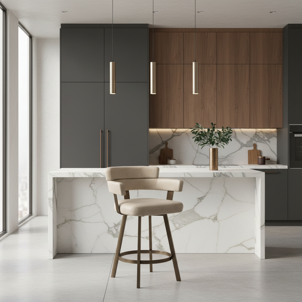 Oberon 26" Counter Stool with Swivel, Set of 2