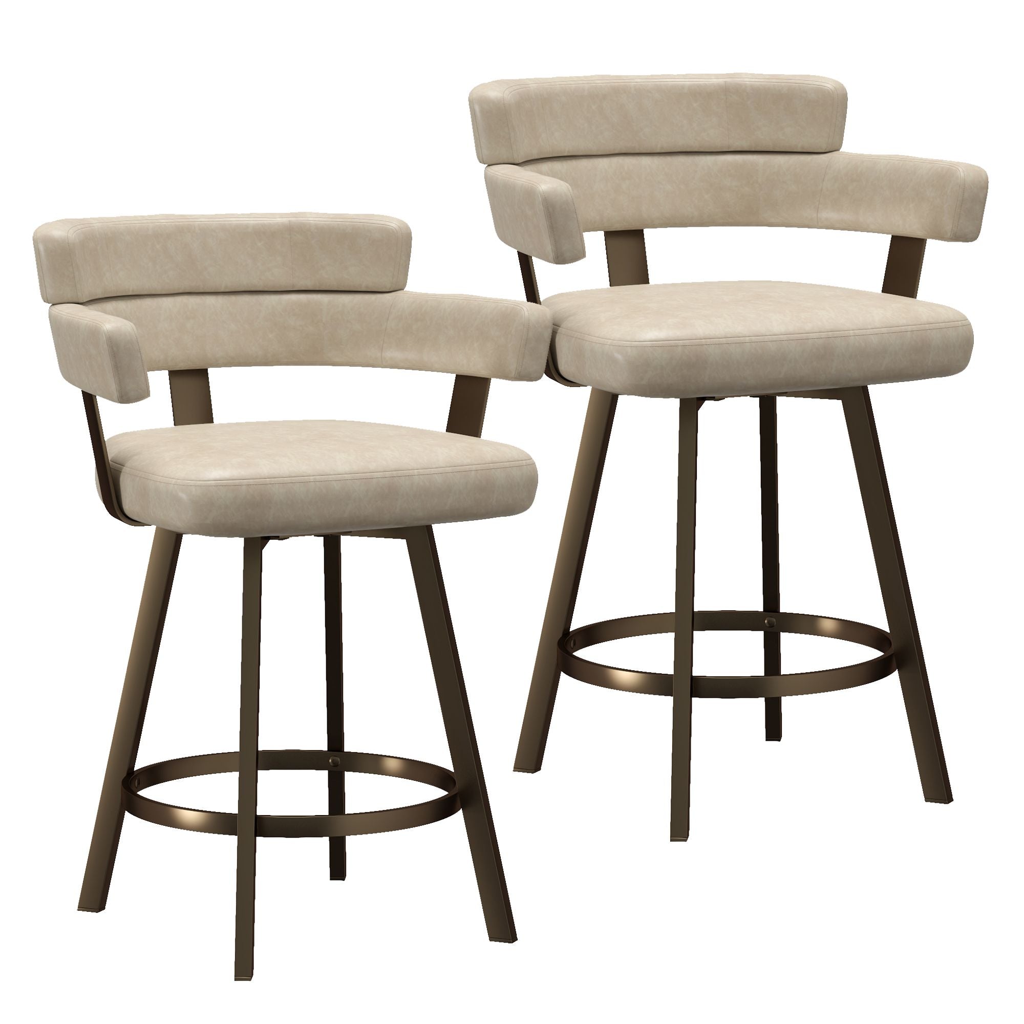 Oberon 26" Counter Stool with Swivel, Set of 2