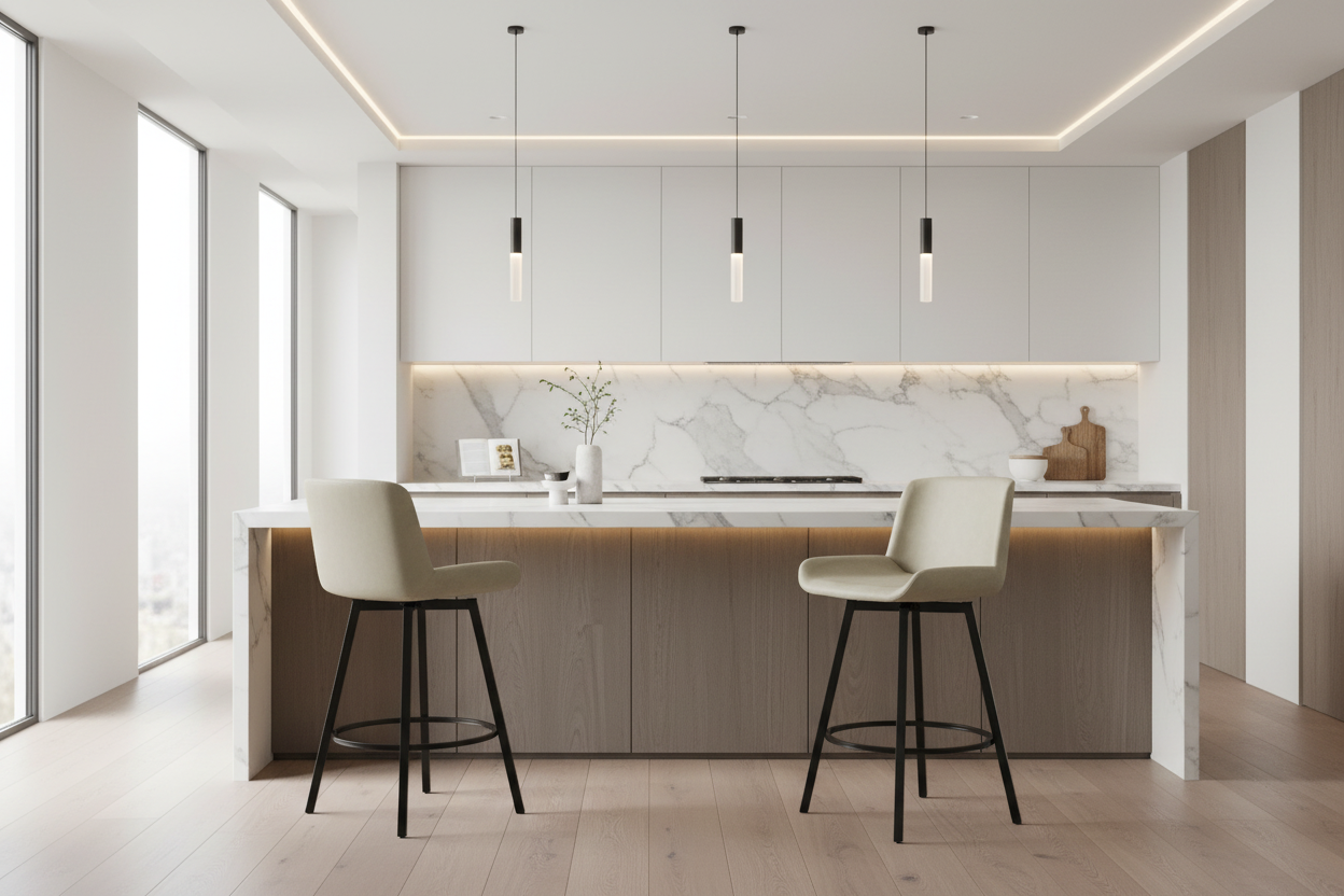 Fern-26'' Tabouret de bar, ensemble de 2