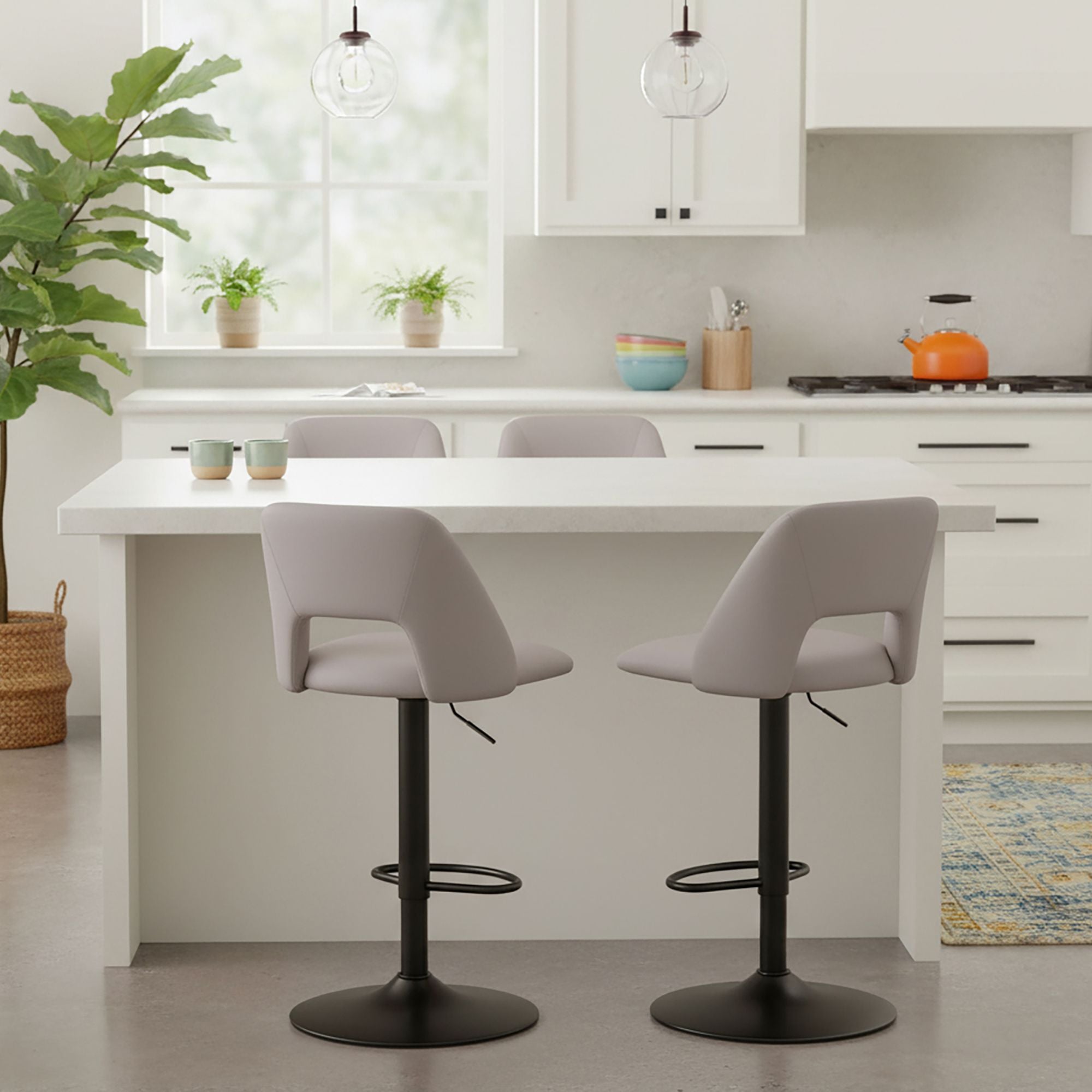 Adler Adjustable Height Stool, set of 2