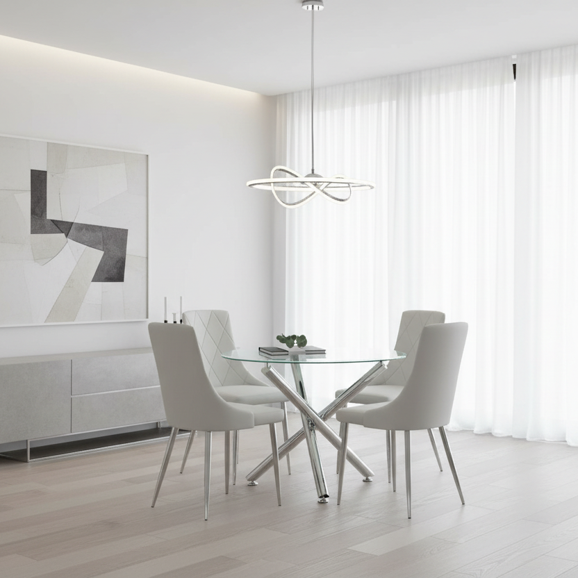 Solara Ii Devo Bk-5Pc Dining Set