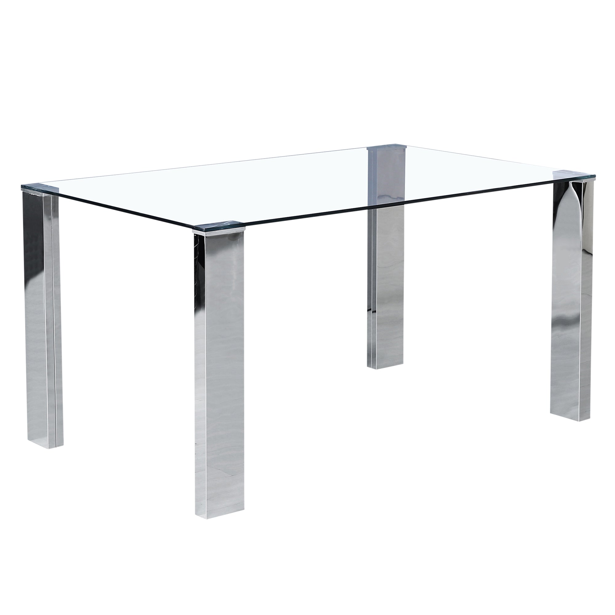Frankfurt/Maxim 5pc Dining Set in Chrome