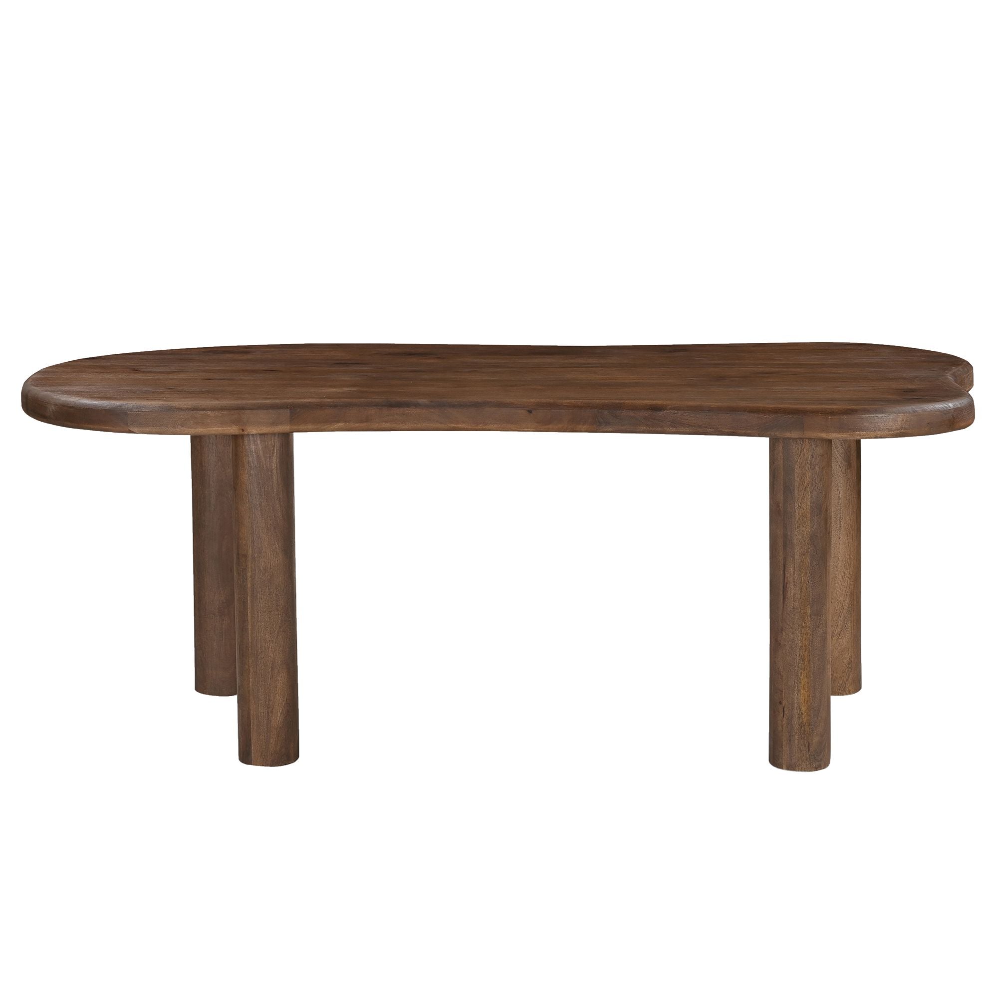 Zaloa and Auggie 9pc Dining Set - Walnut Table and Black Chairs
