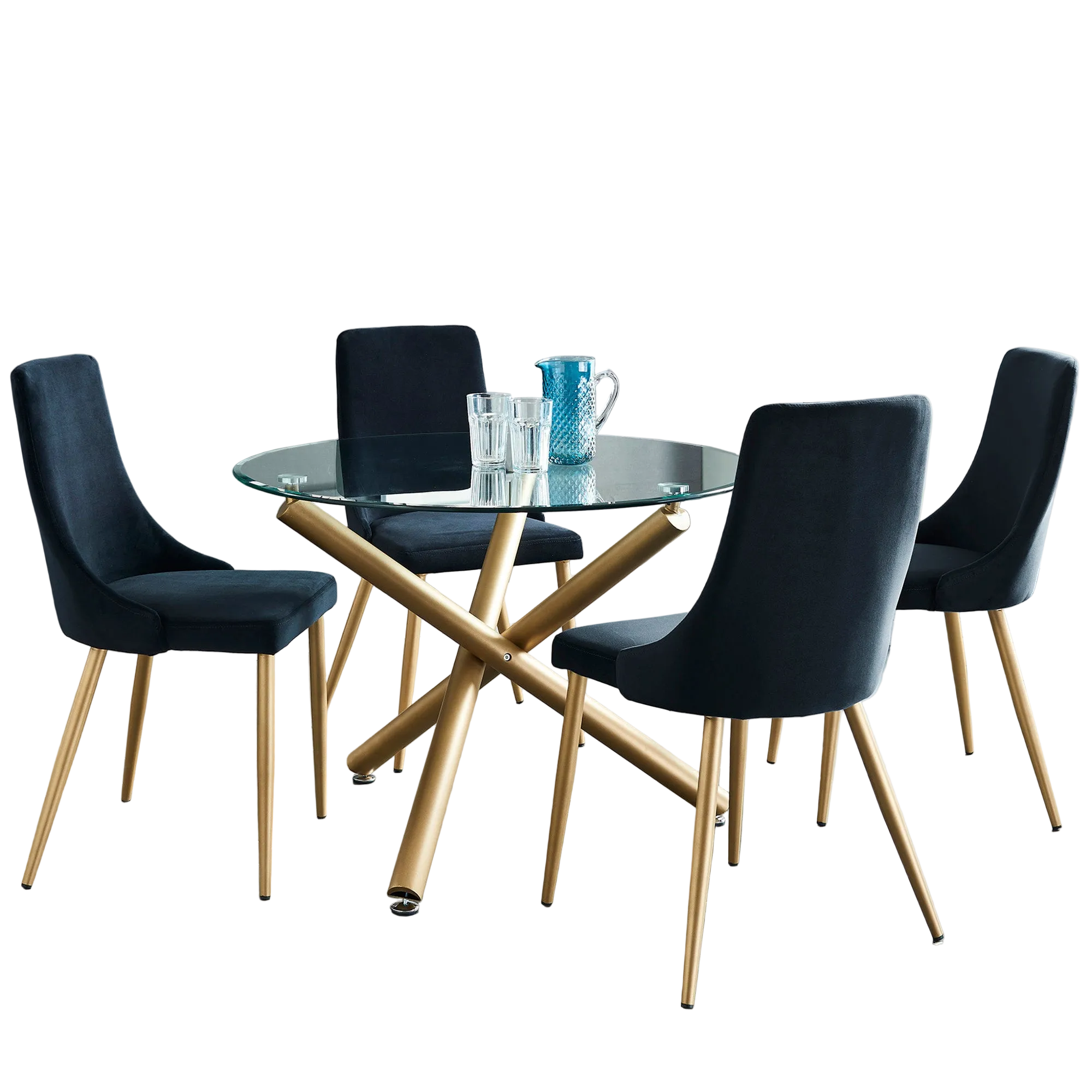 Carmilla Dining 5Pc Set-Chair Black