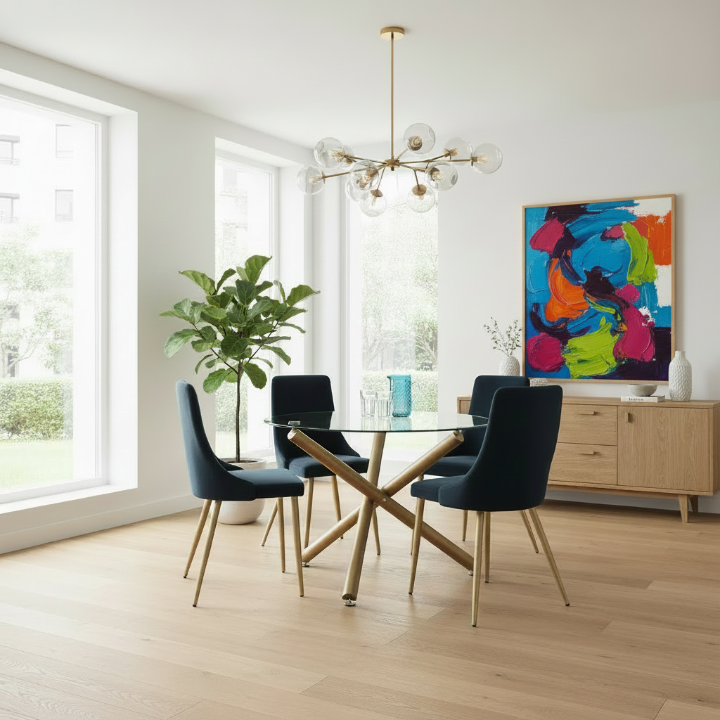 Carmilla Dining 5Pc Set-Chair Black