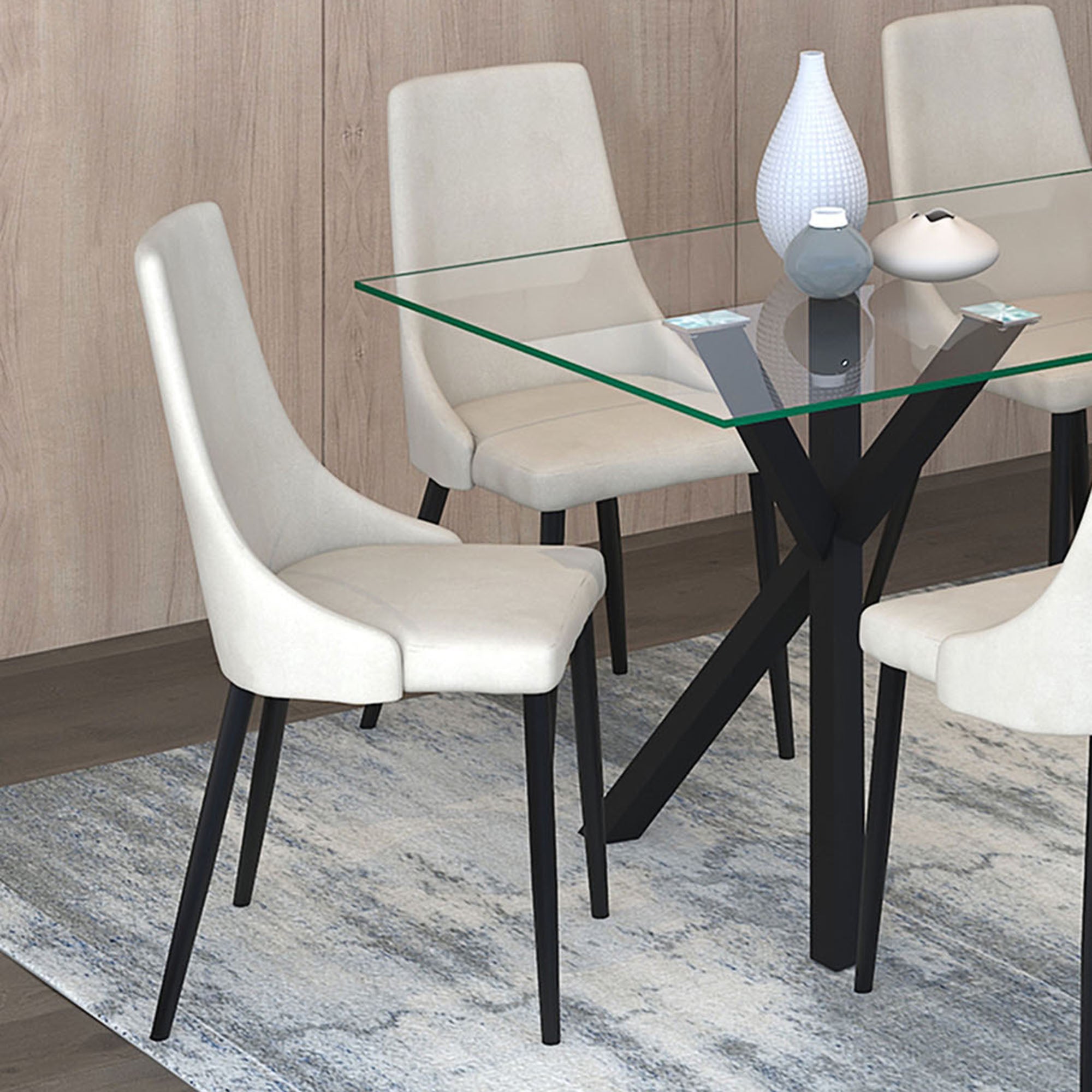 Stark Bk Venice Beg-7Pc Dining Set