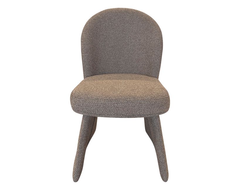 Ensemble de salle à manger 5 pièces Seaton and Noelle - Table en noyer et travertin et chaises marron