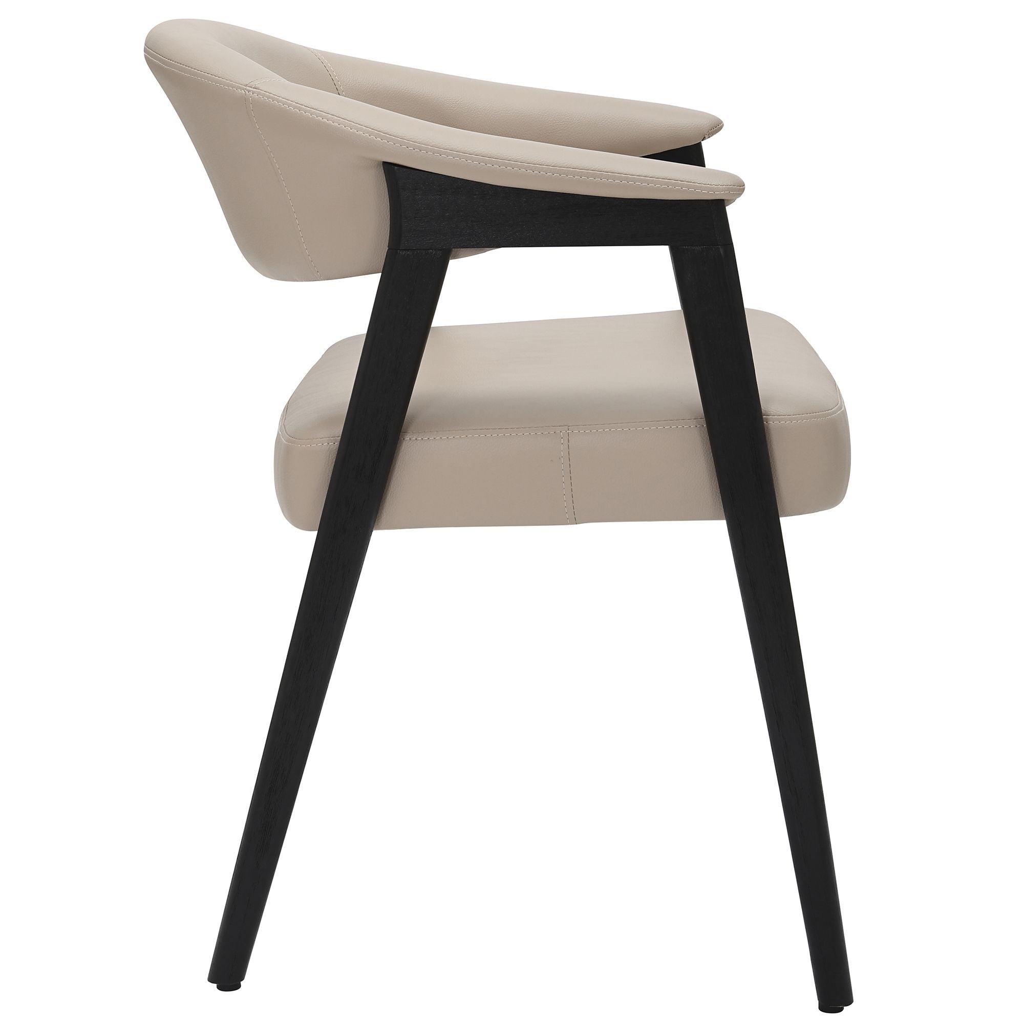 Ensemble de salle à manger 7 pièces Tovas/Bexley - Table ovale noire avec chaise champignon
