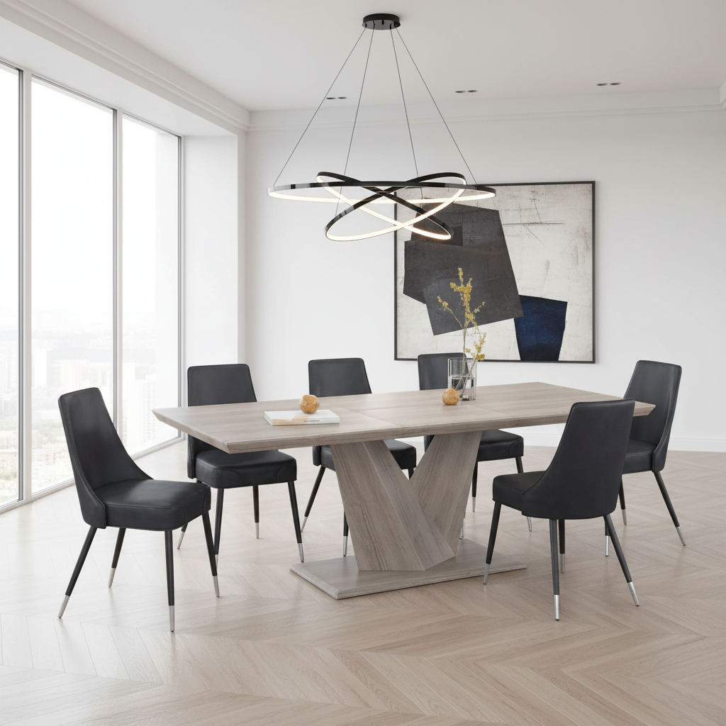 Eclipse Ok Silvano Gy-7Pc Dining Set