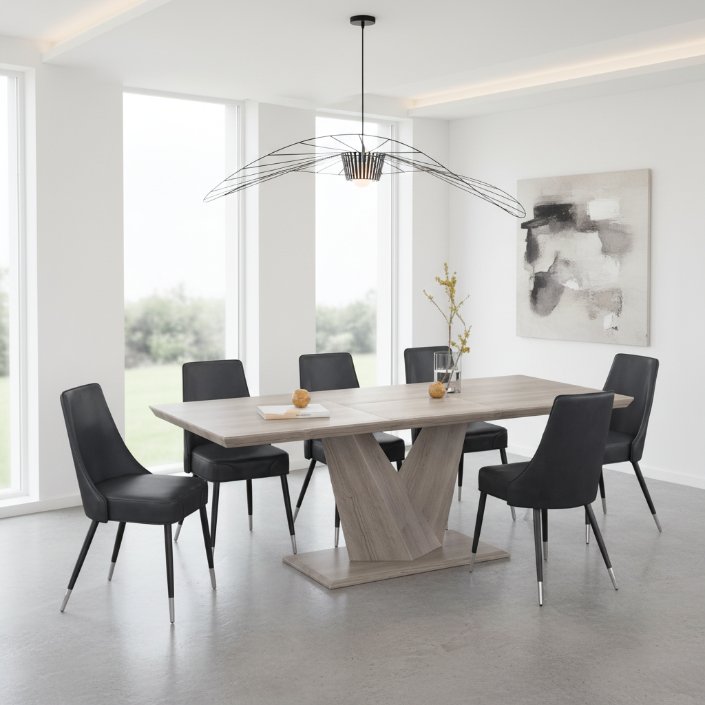 Eclipse Ok Silvano Gy-7Pc Dining Set