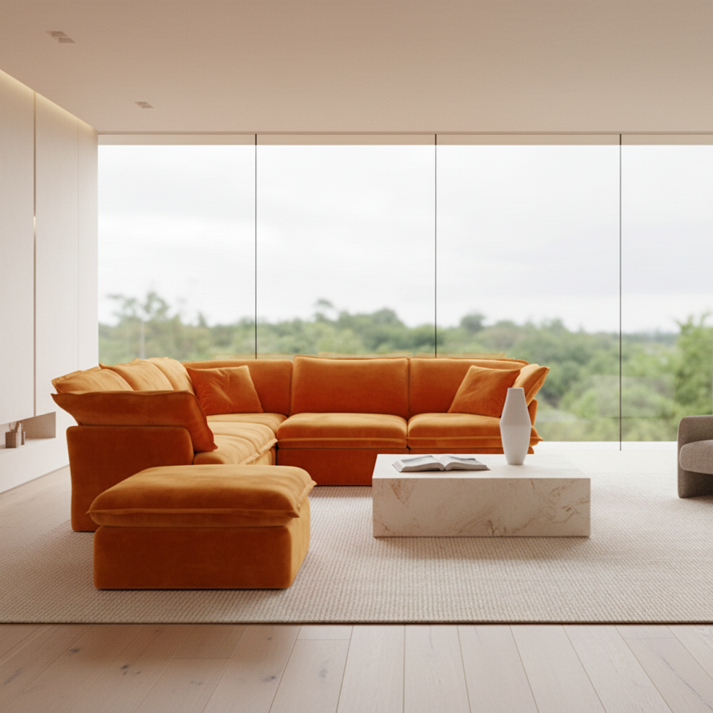 Canapé Sky Classic en lin nuage