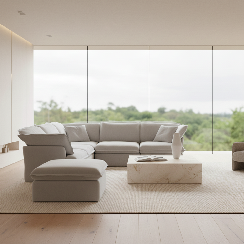 Canapé Sky Classic en lin nuage