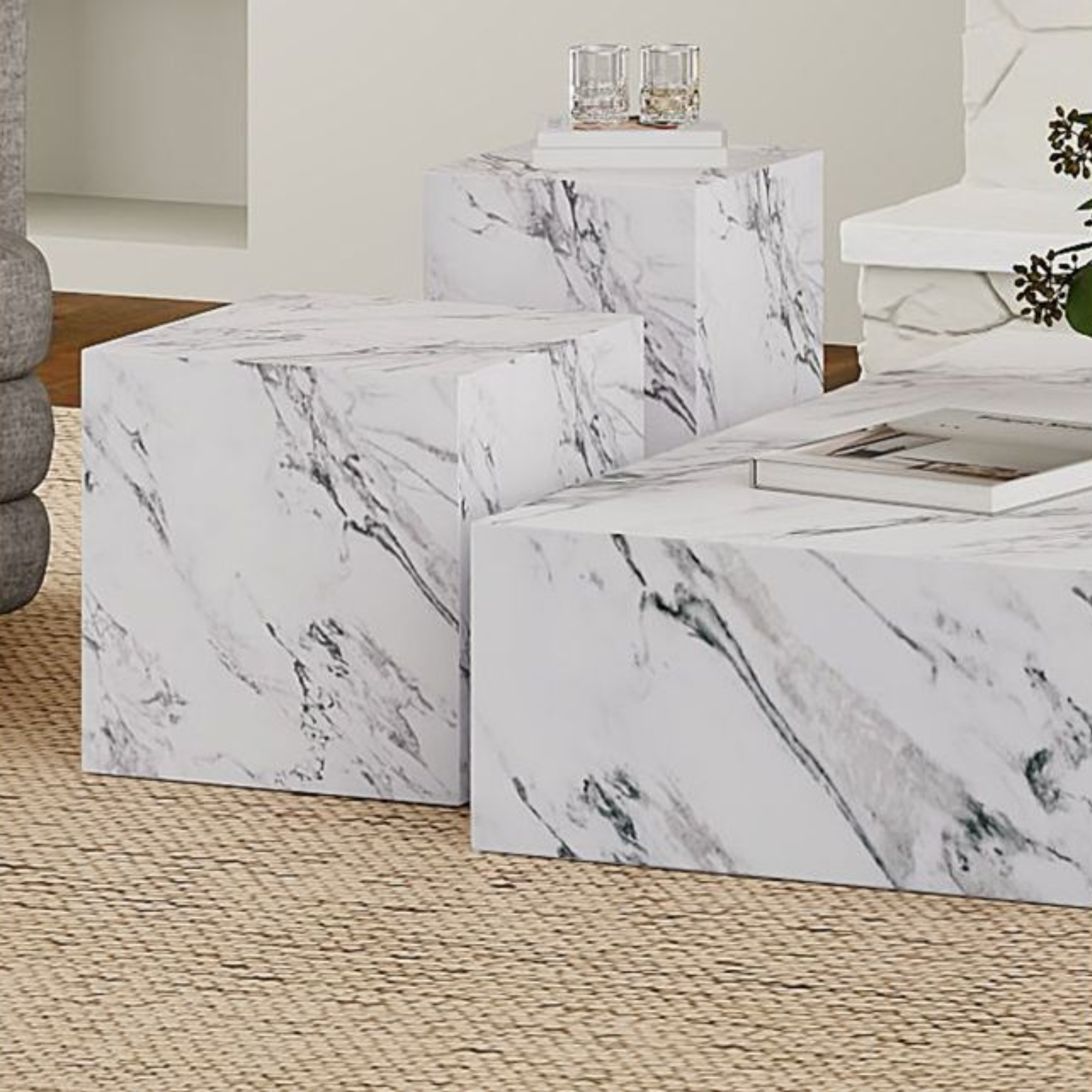 Table d'appoint carrée Artemis de qualité contractuelle