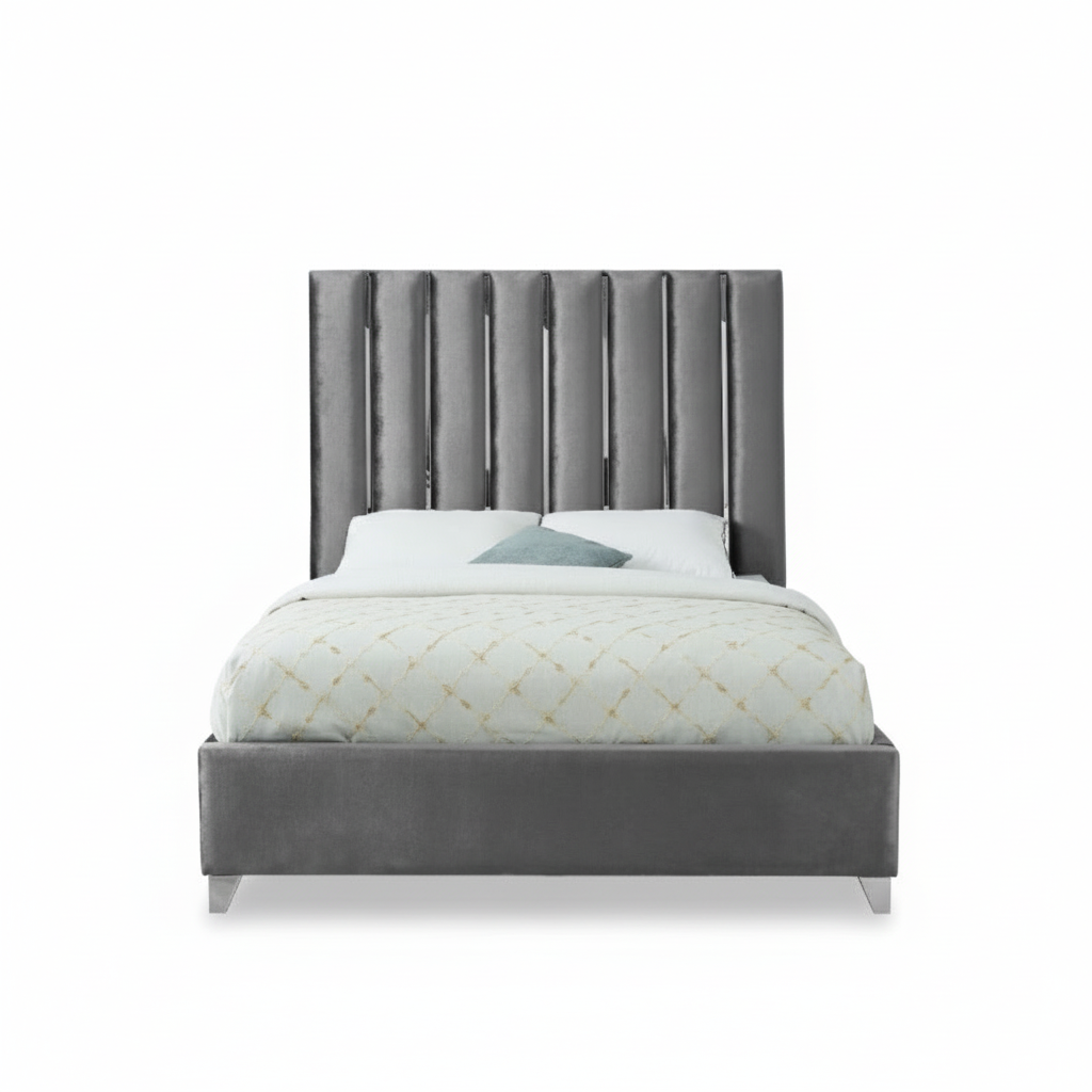 Lit Queen Size gris IF-5620
