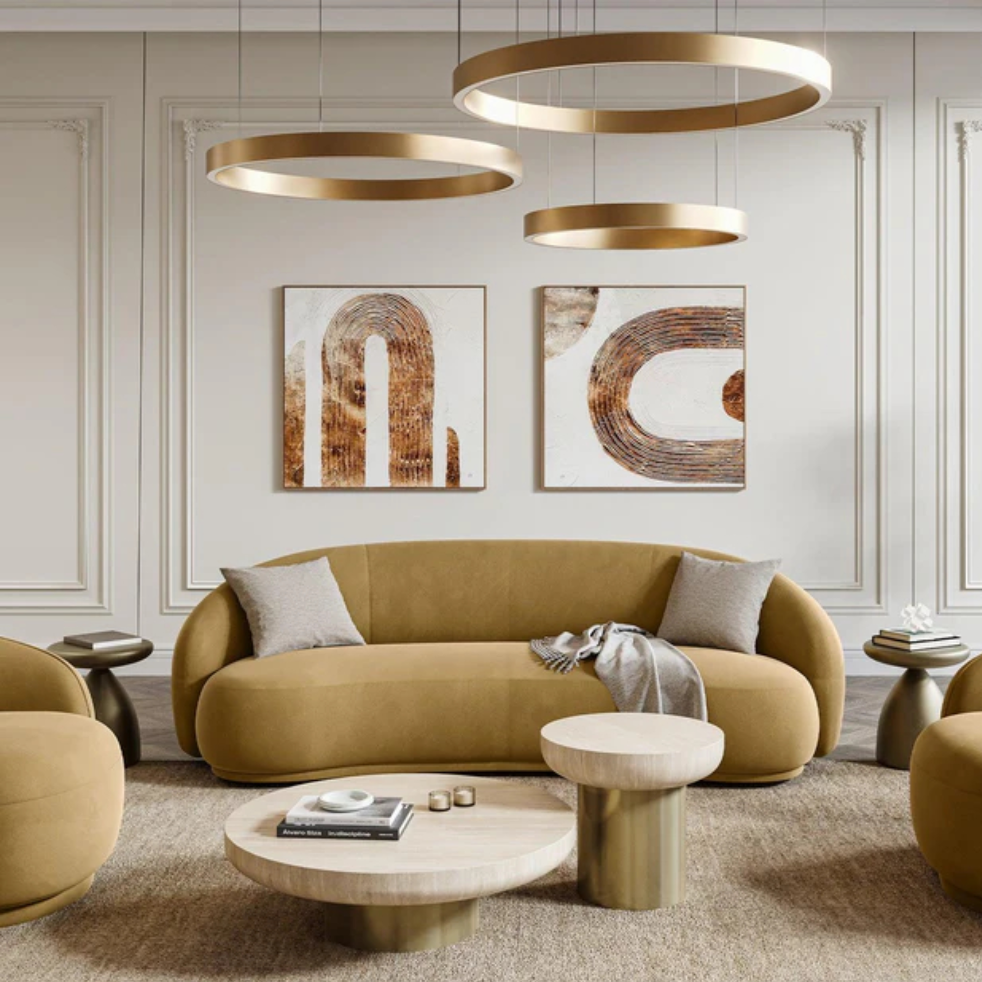 Artistic Cashew Shaped Sofa