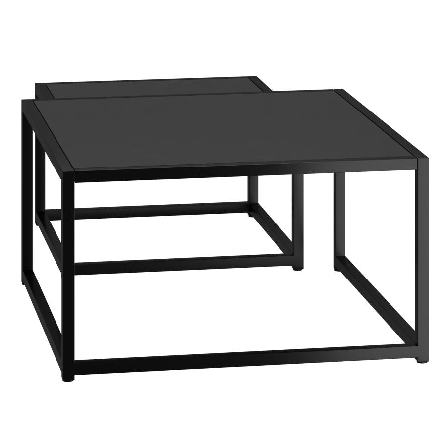Ensemble de 2 tables basses Quinn noires