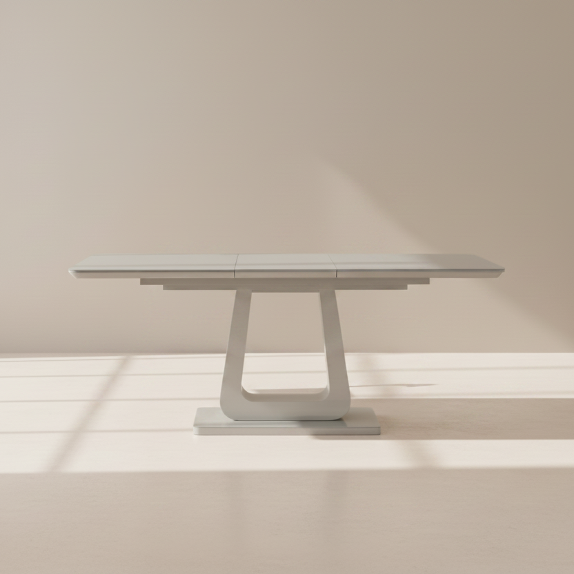 Corvus Dining Table w/Extension in Warm Grey