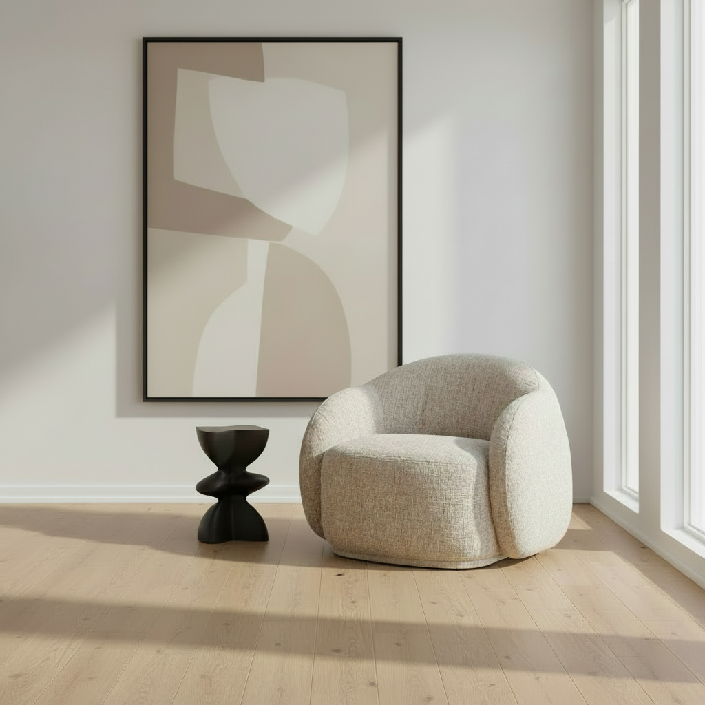 Fauteuil d'appoint Amriel – Fauteuil lounge moderne rembourré