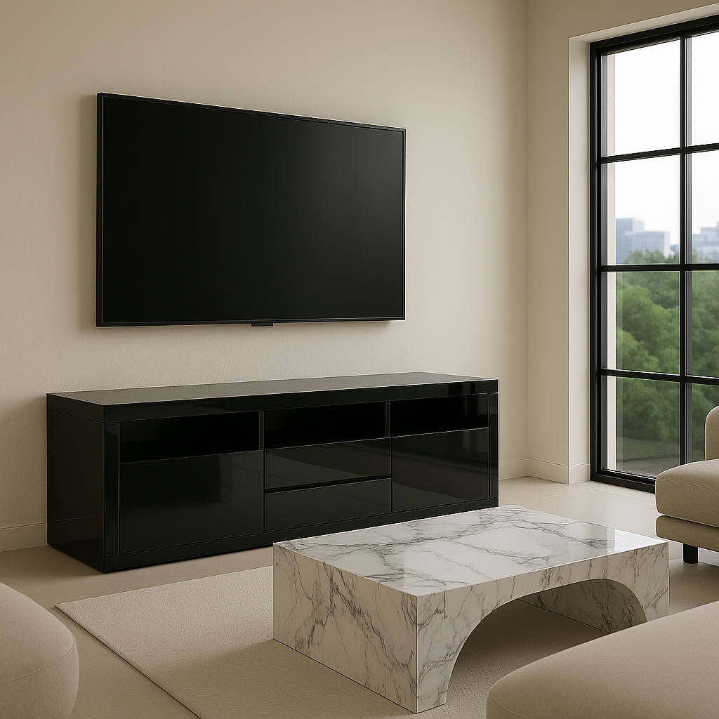 NOVY WHITE TV STAND