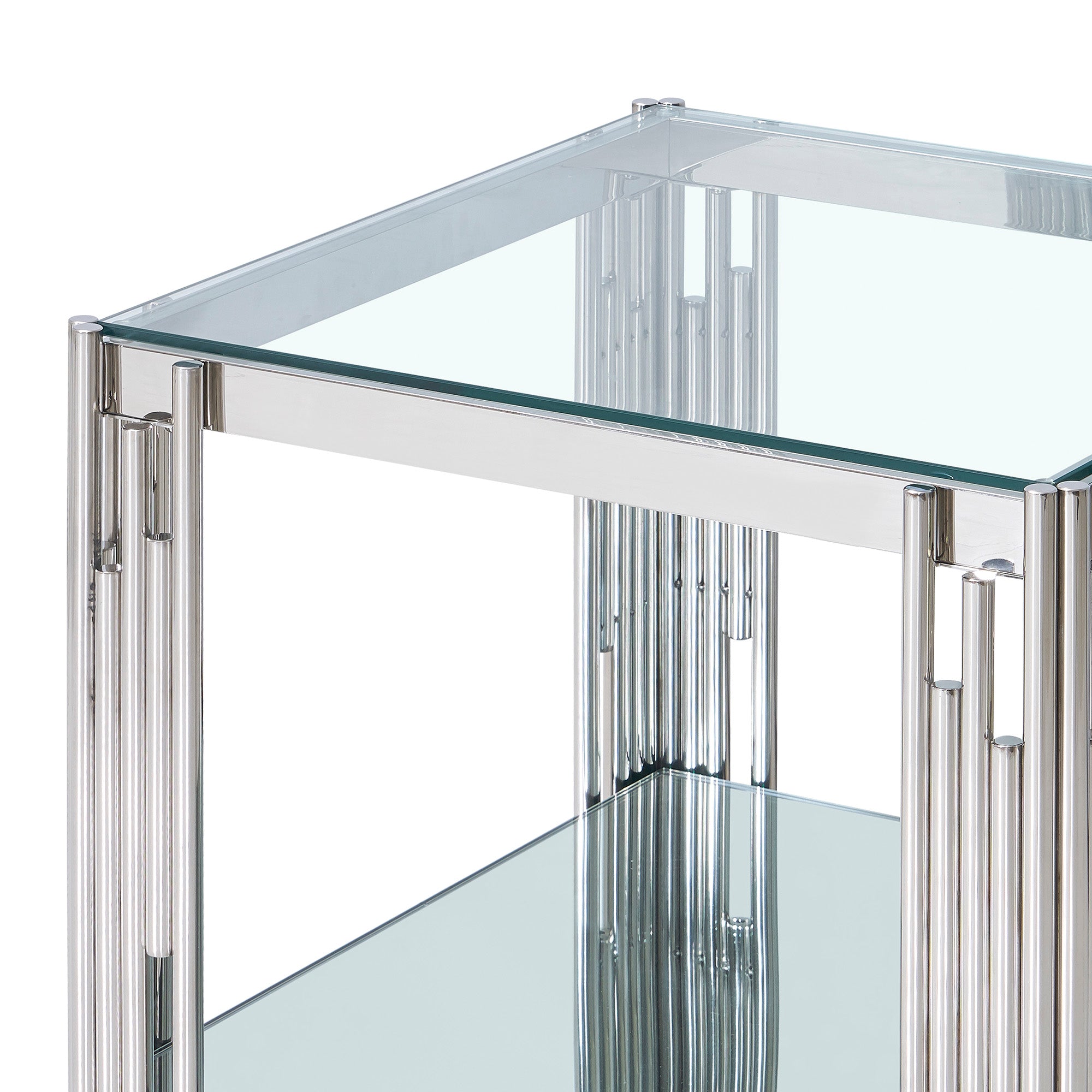 Grande table d'appoint Estrel en argent