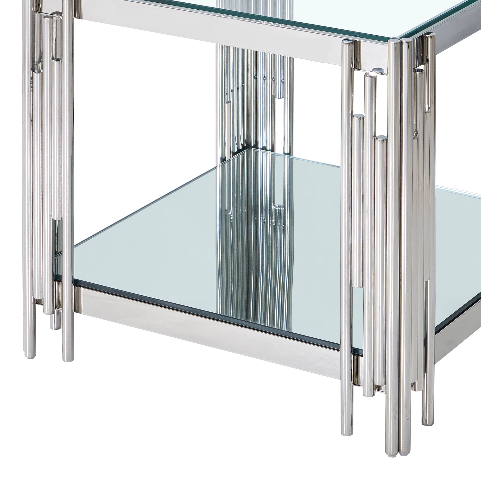 Grande table d'appoint Estrel en argent