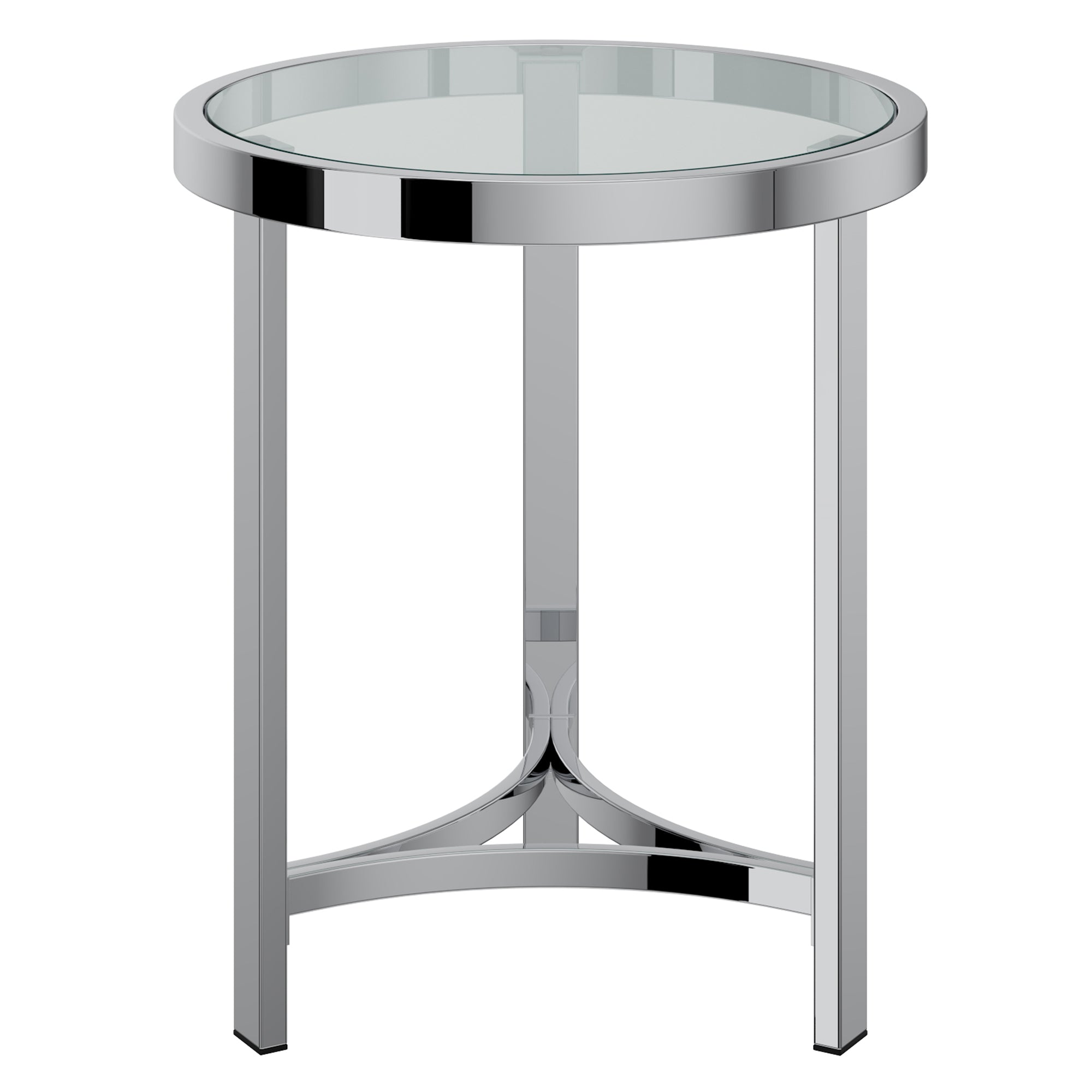 Table d'appoint Strata en chrome