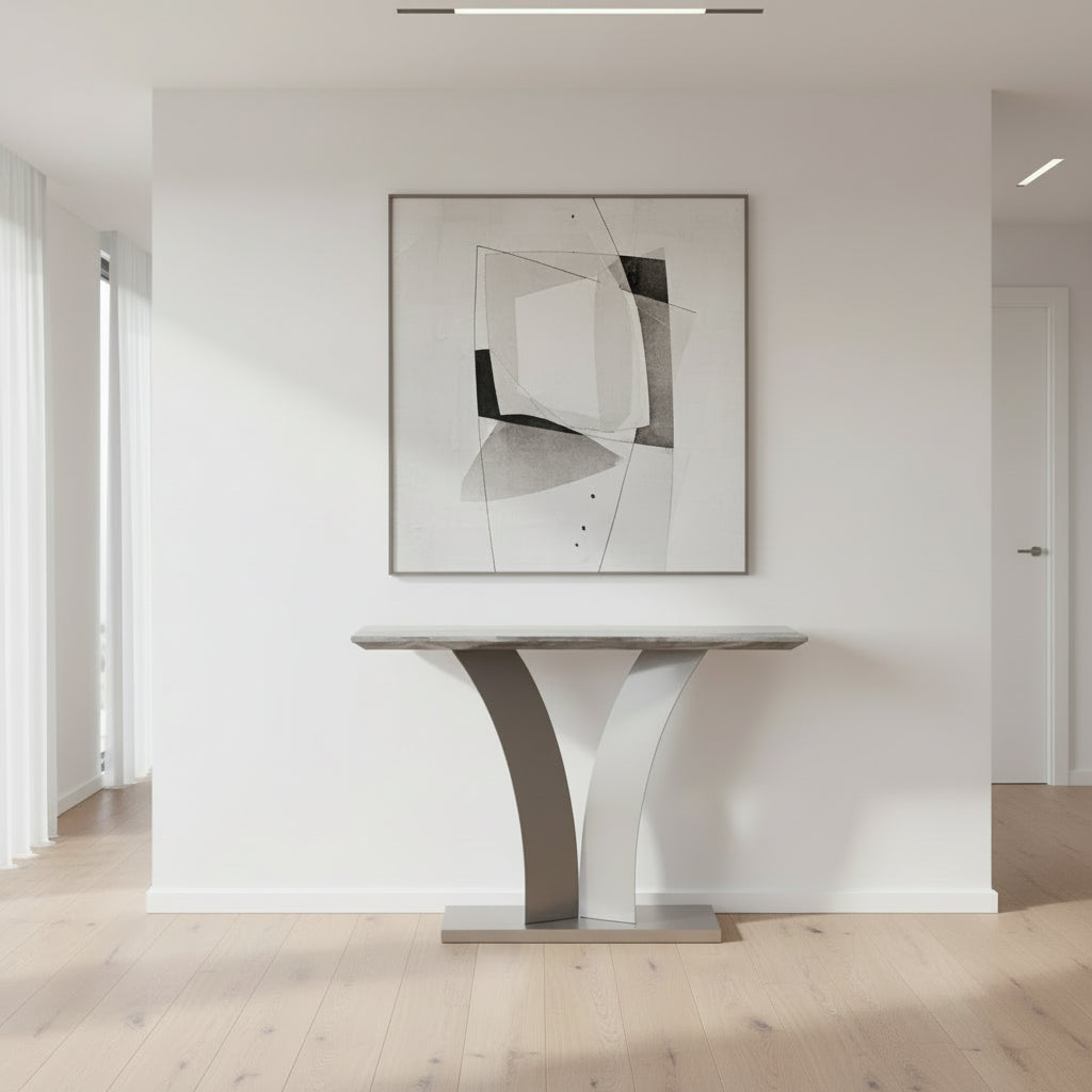 Napoli Console Table in Light Grey