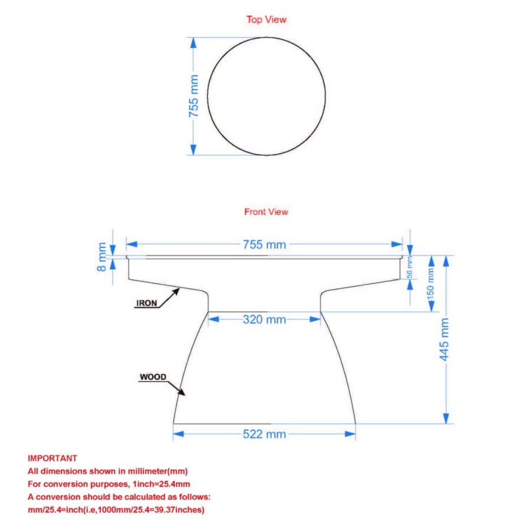 Ensemble de 2 tables basses Boden en noir et noyer