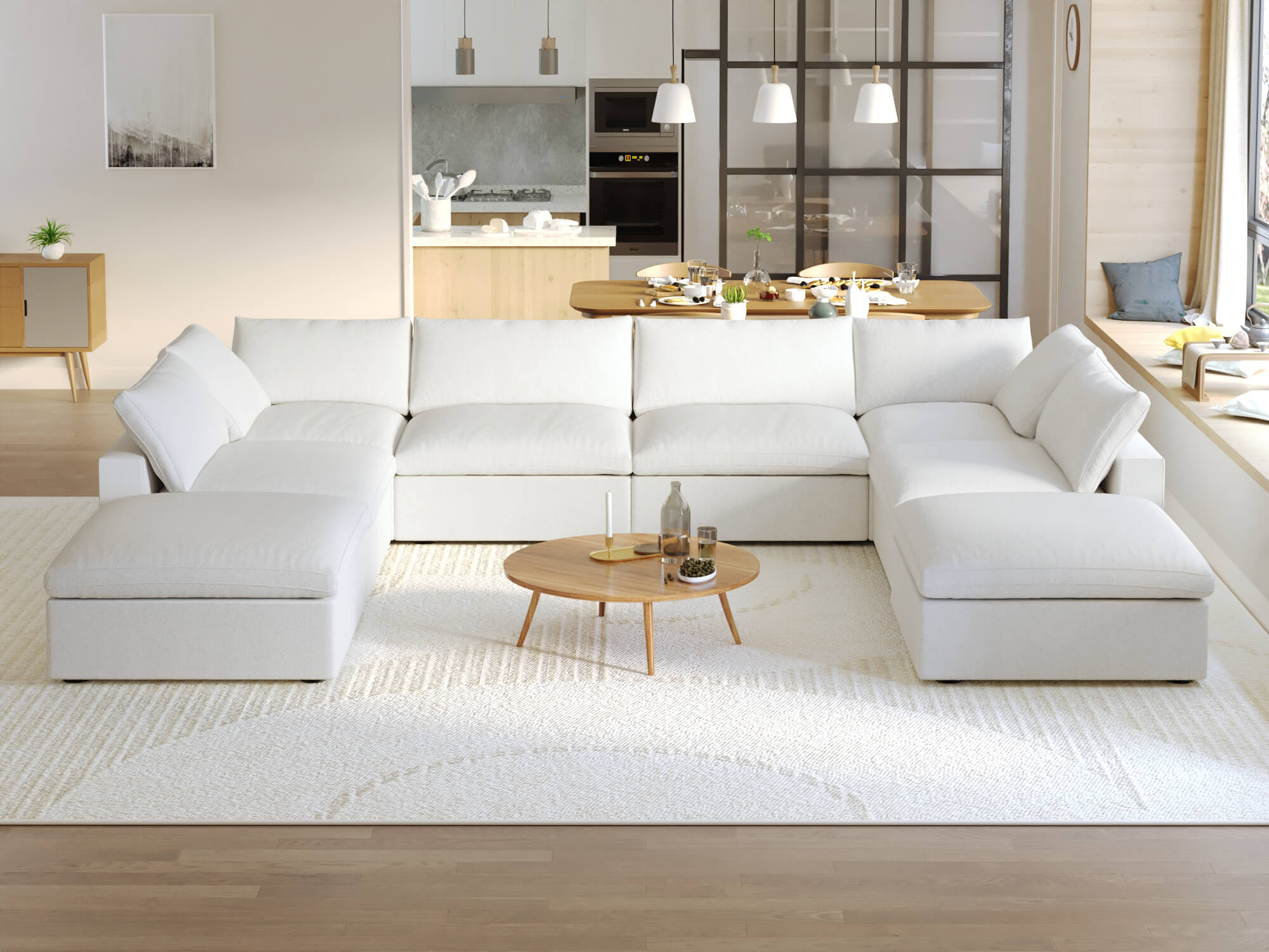 Zen Sky Cloud Sectional Sofa