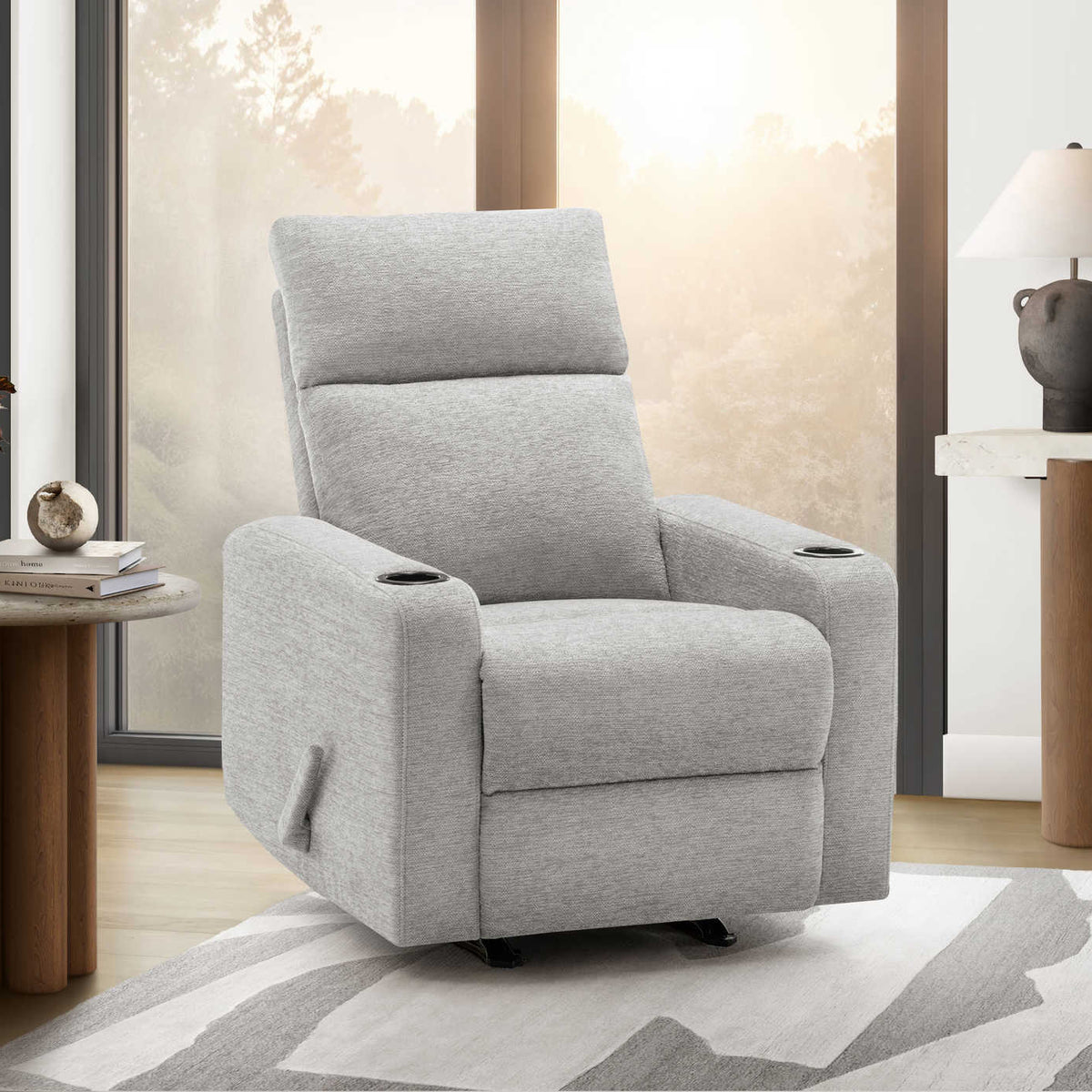 RECLINING CHAIR - ROCKER / CUPHOLDERS